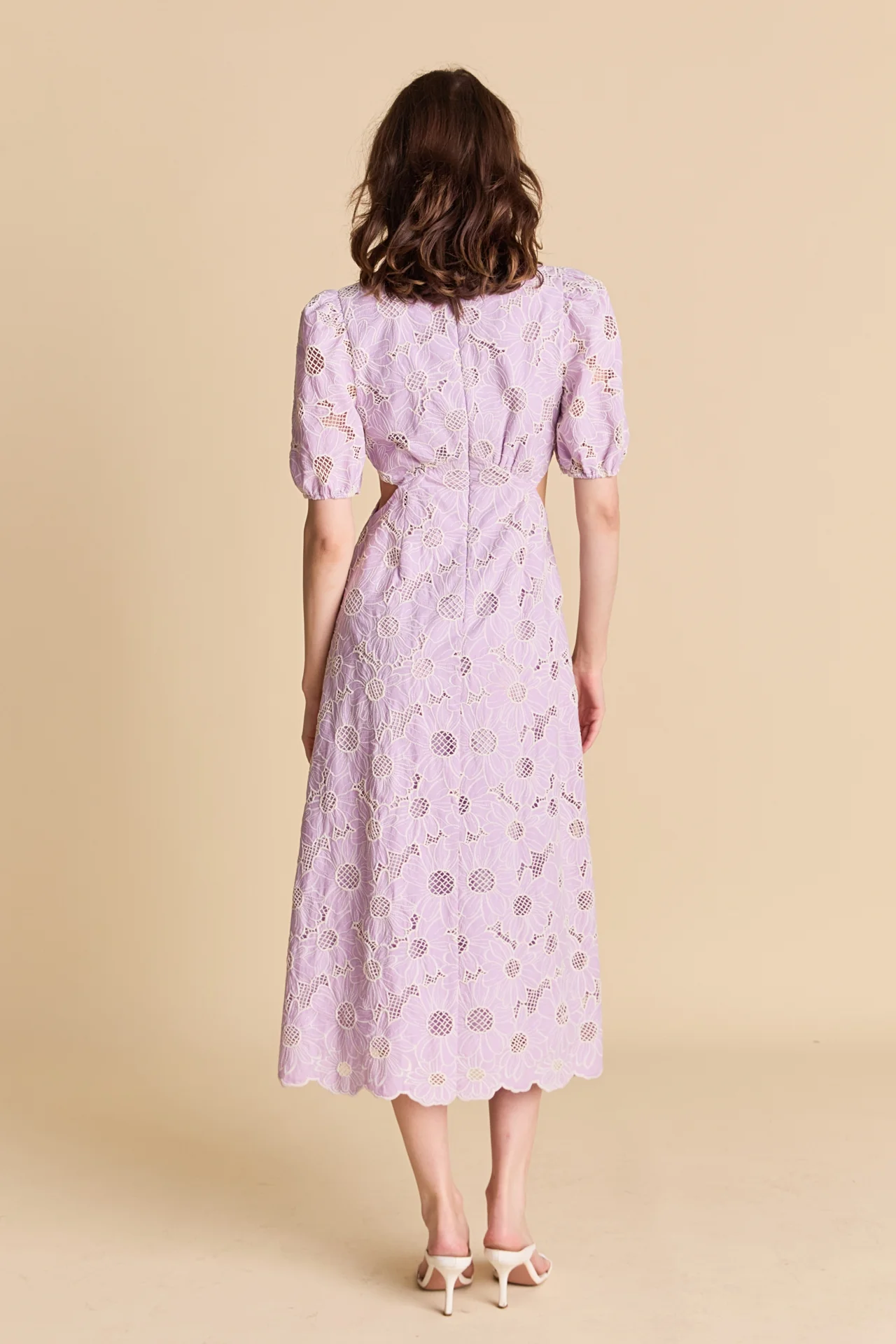 Lilac Bloom Cutout Dress - Image 4