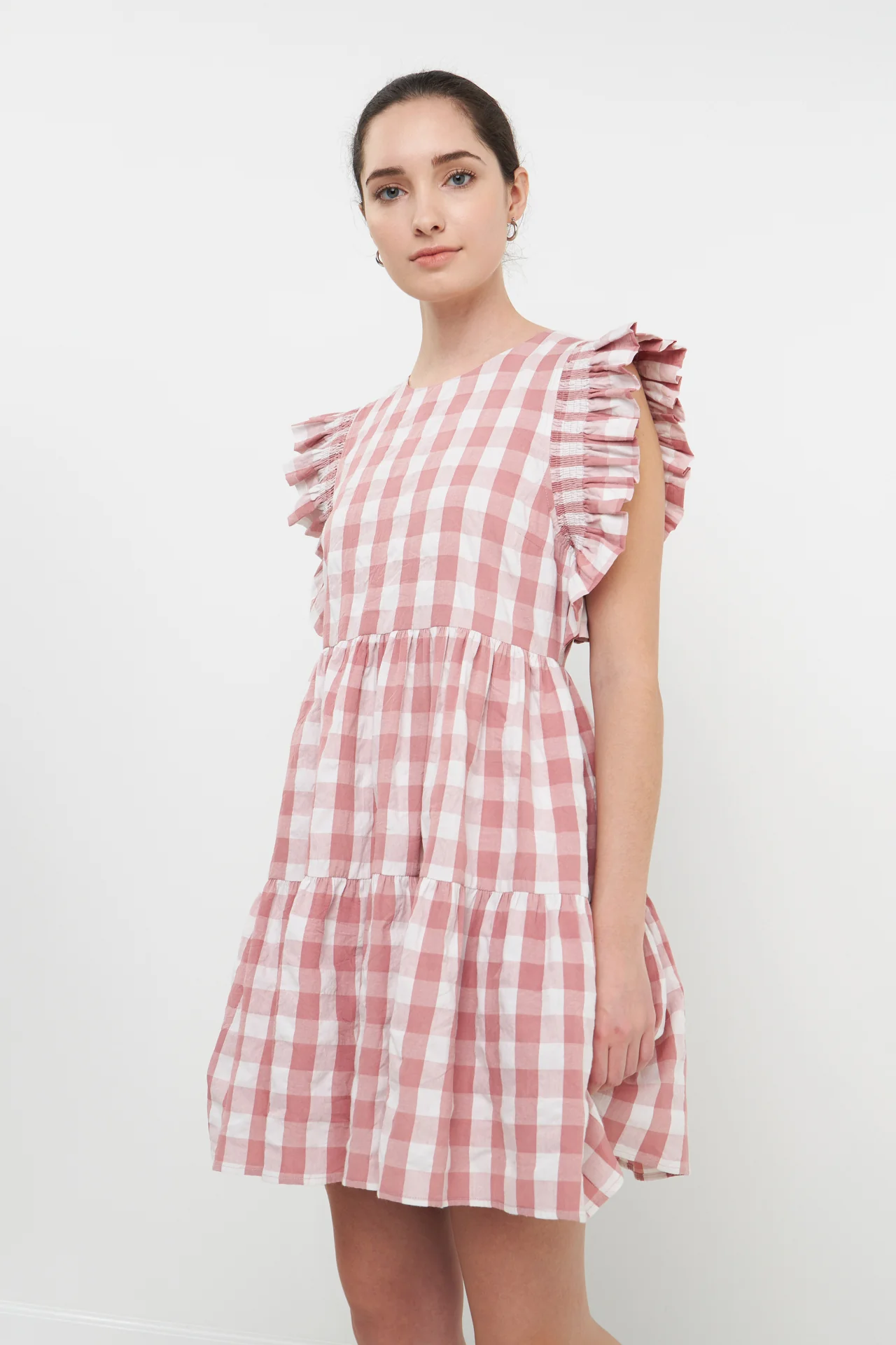 Gingham Mini Dress - Image 5
