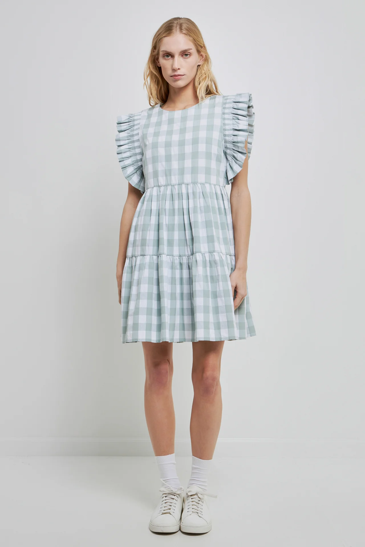 Gingham Mini Dress - Image 6