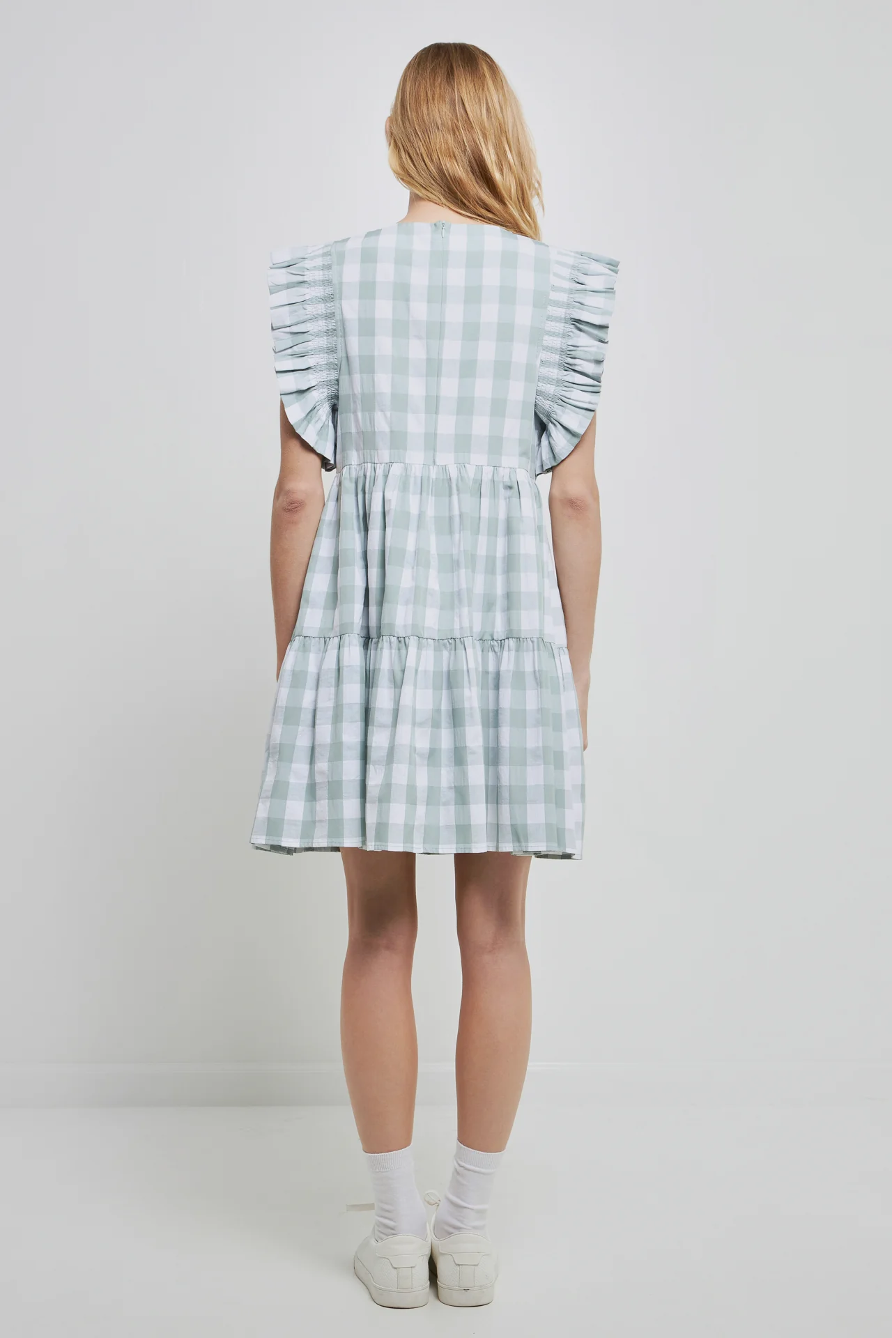 Gingham Mini Dress - Image 9