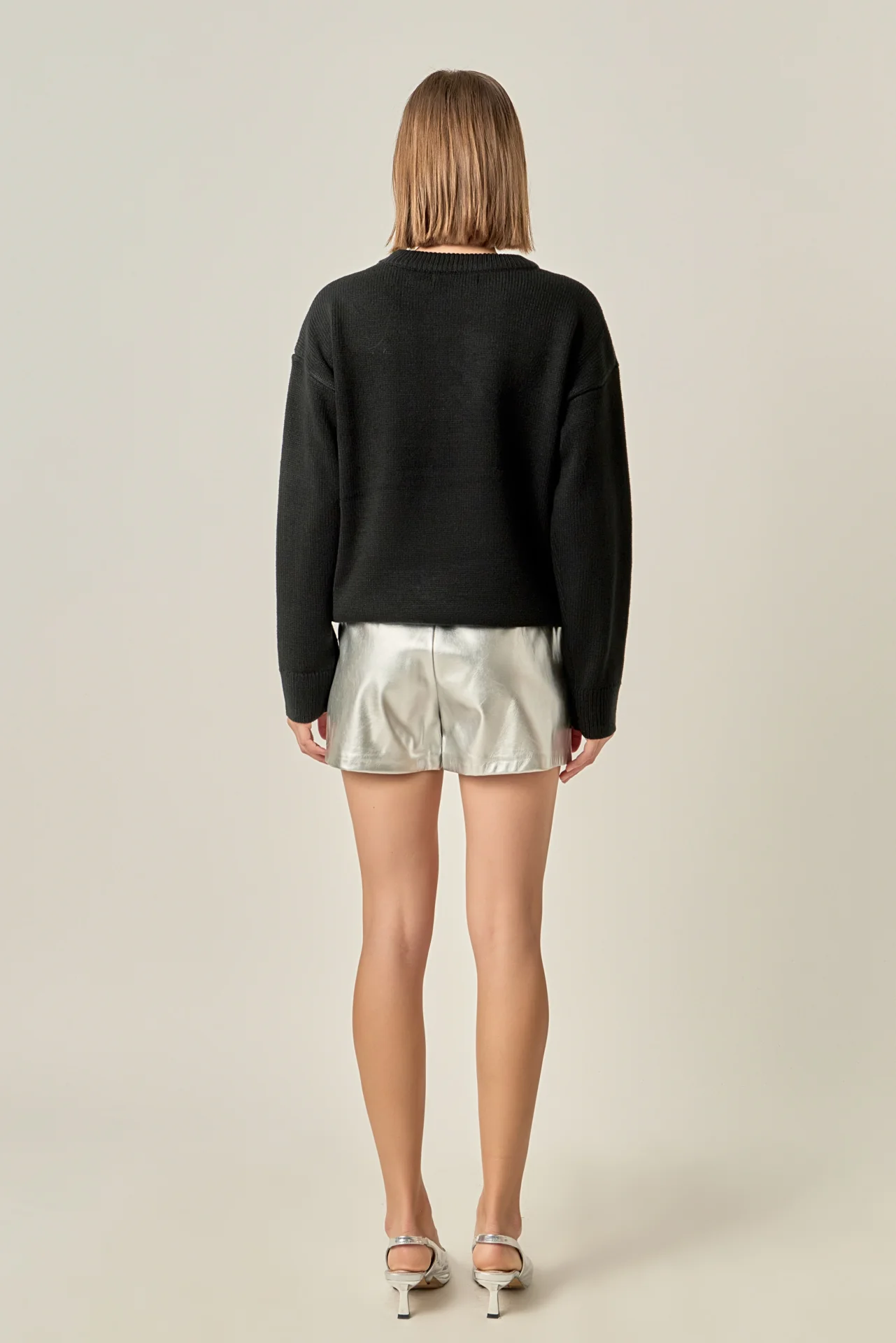 Disco Glitter Lettering Sweater - Image 4