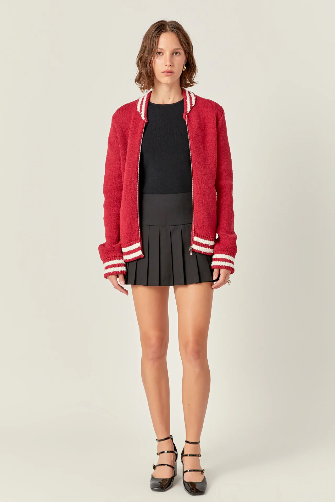 Knit Bomber Jacket - Image 6