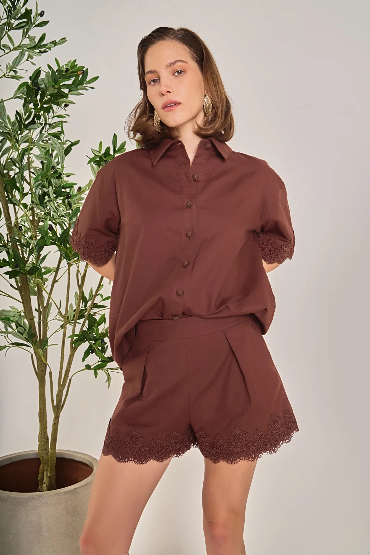 Linen Lace Shirt - Image 15
