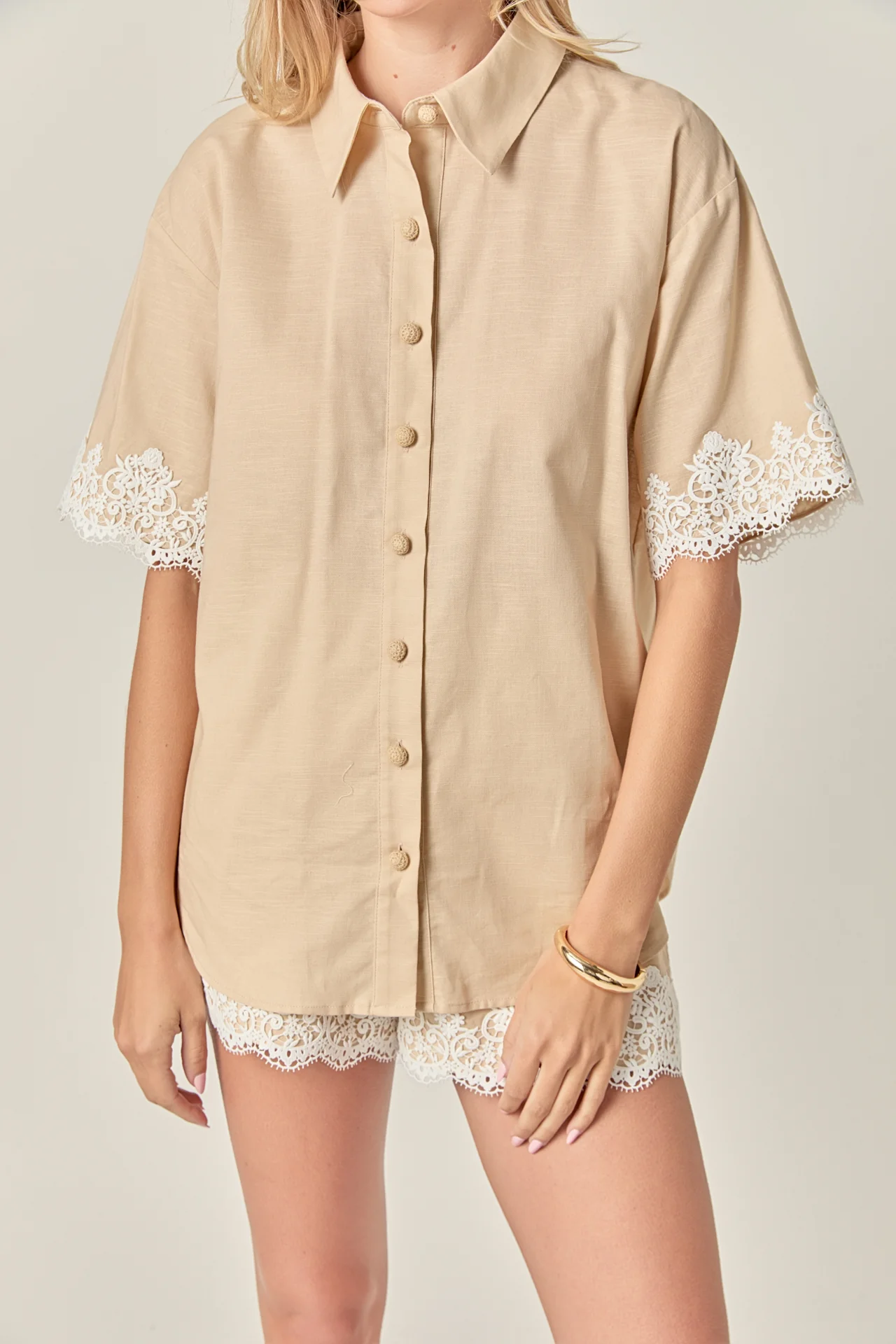 Linen Lace Shirt - Image 18
