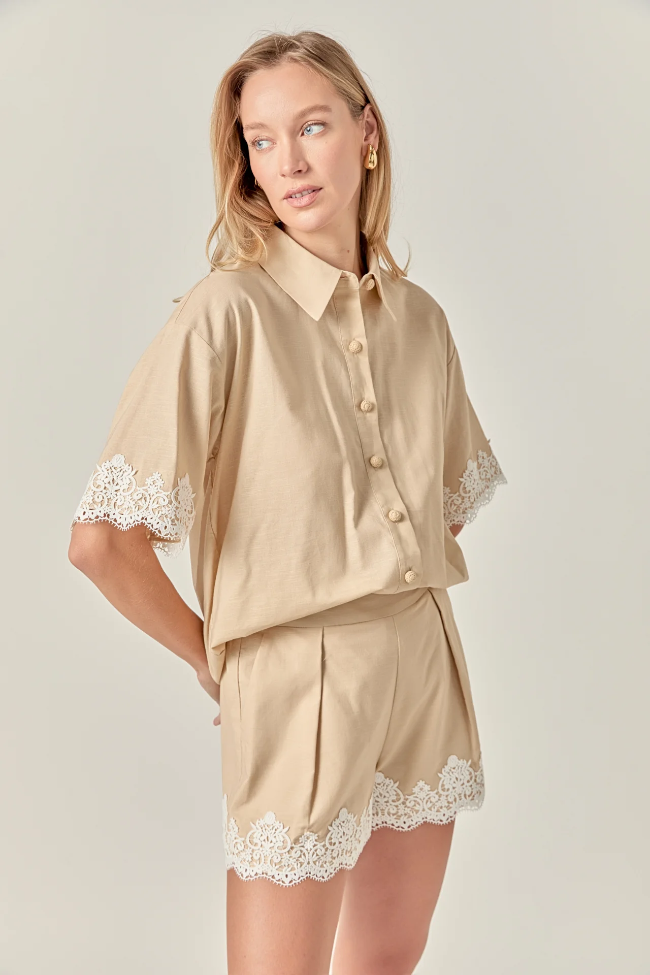 Linen Lace Shirt - Image 21