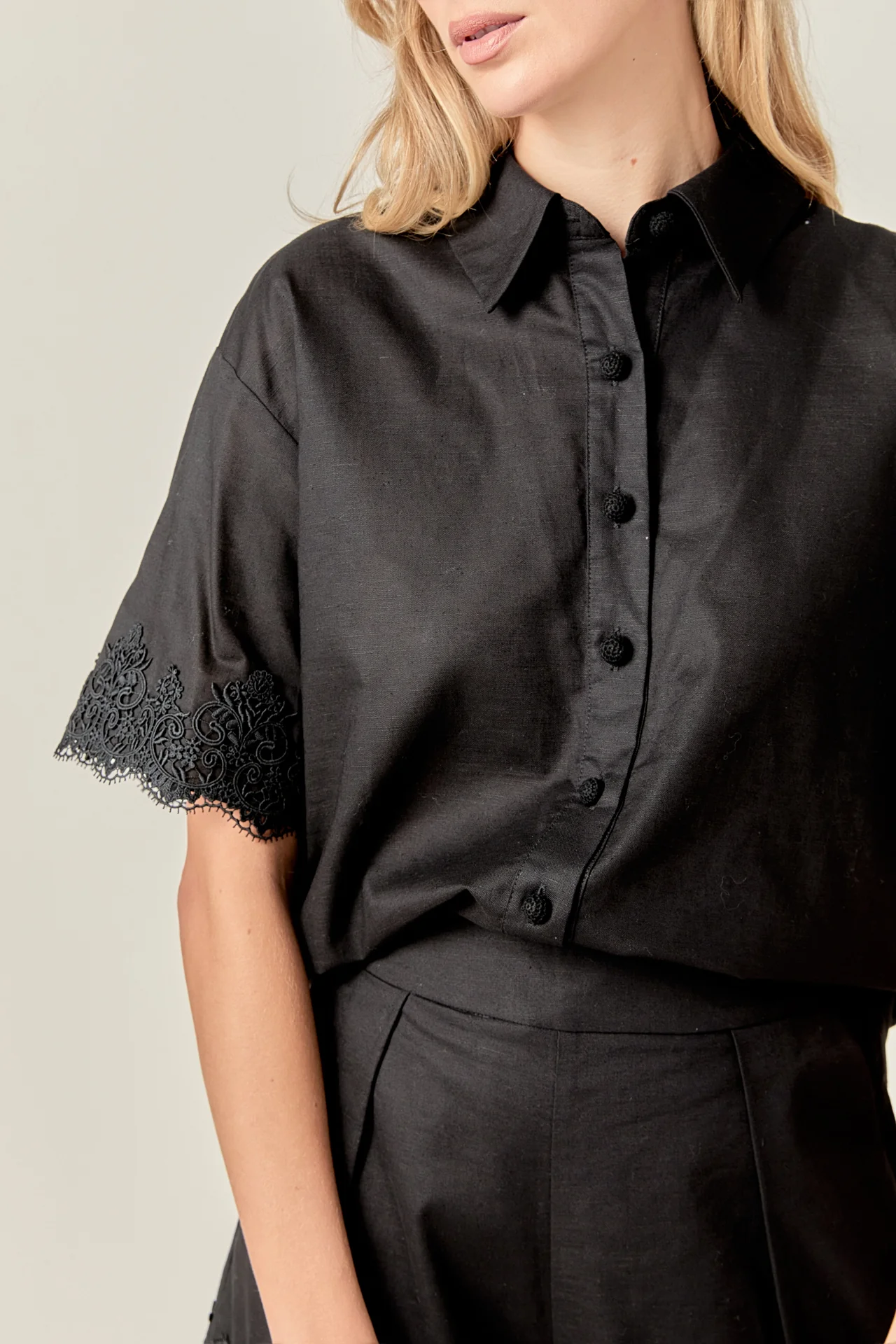 Linen Lace Shirt - Image 23