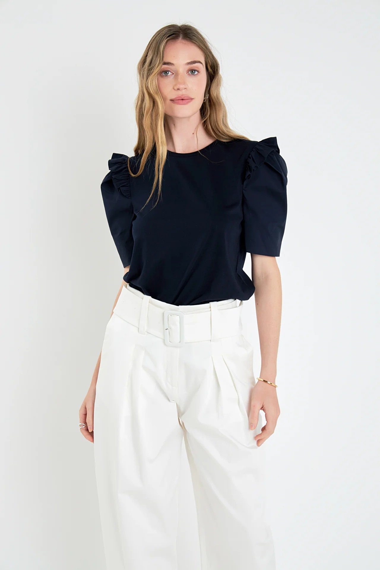 Mini Ruffle Puff Sleeve T-Shirt - Image 20