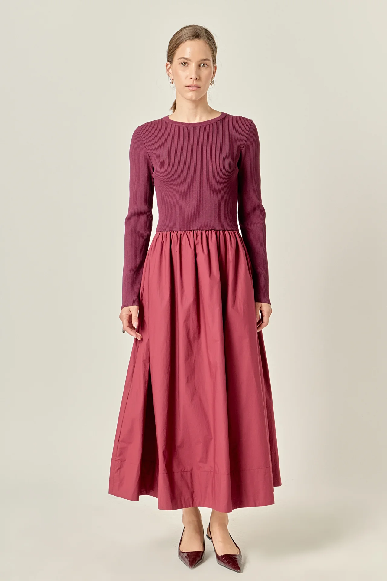 The Juliette Mixed Media Maxi Dress