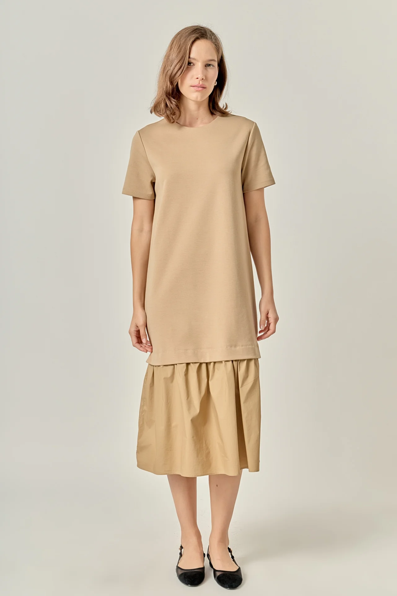 Mixed Media Tee Maxi Dress