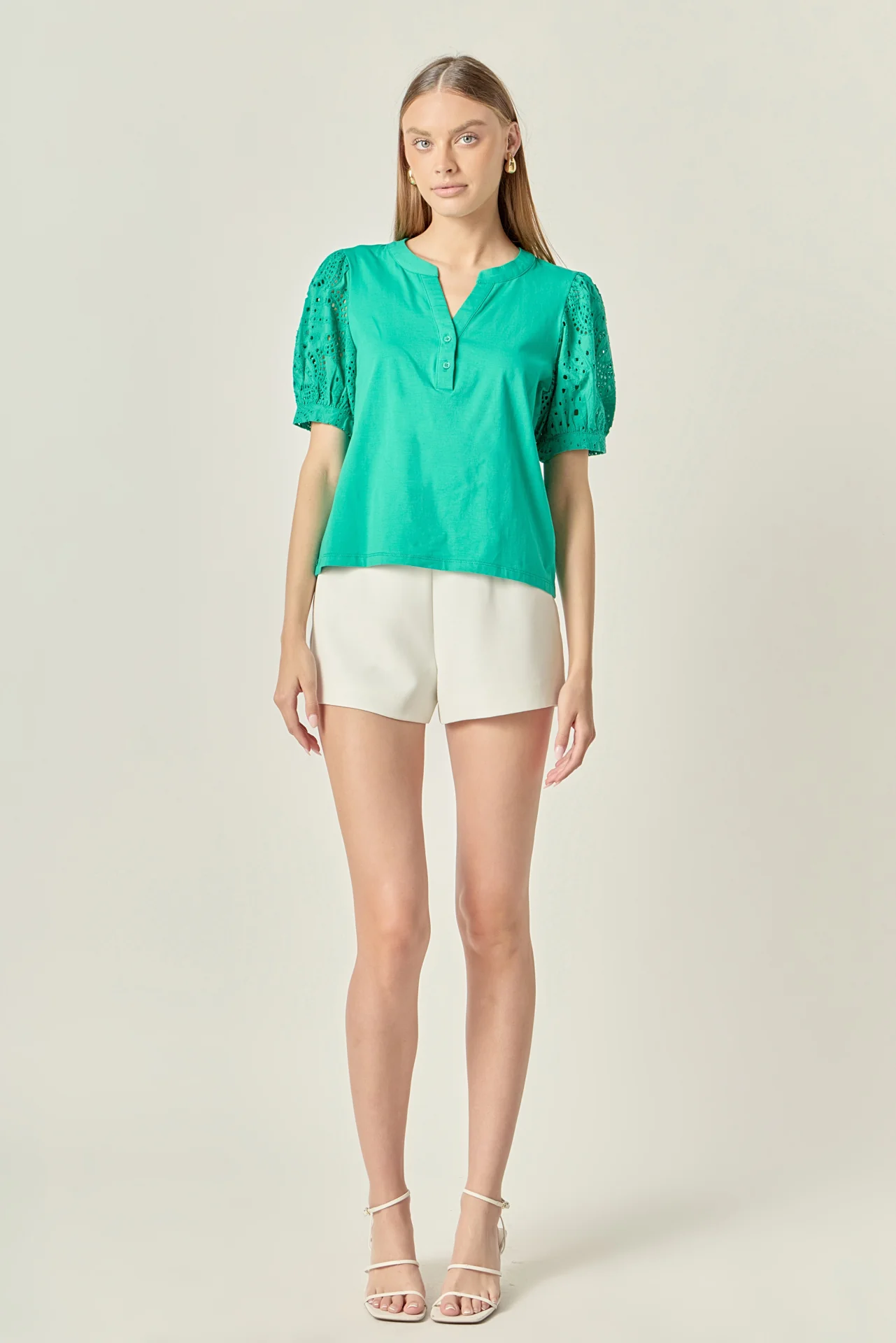 The Mixed Media Poplin Blouse