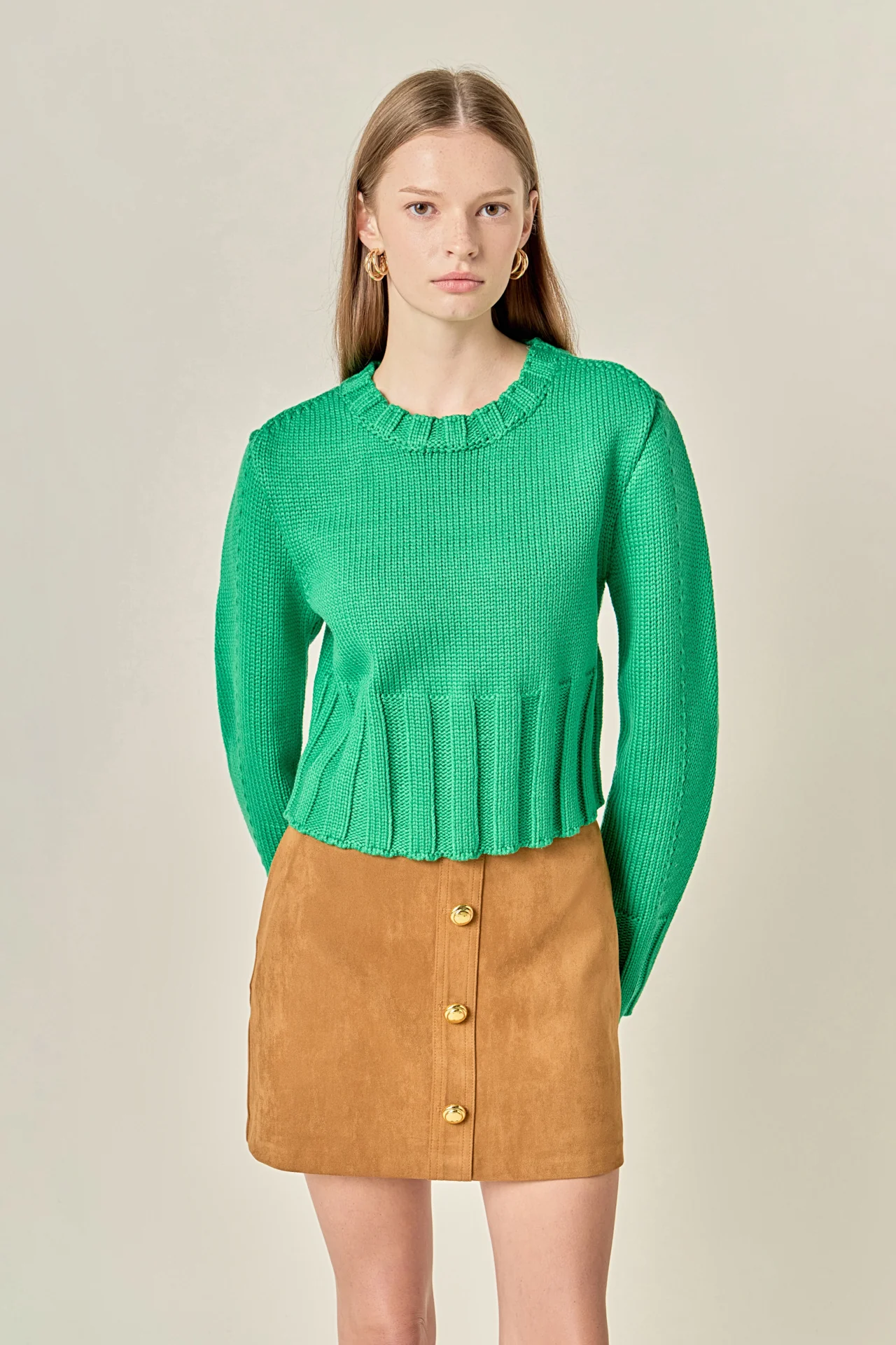 Open Back Cropped Sweater - Image 10