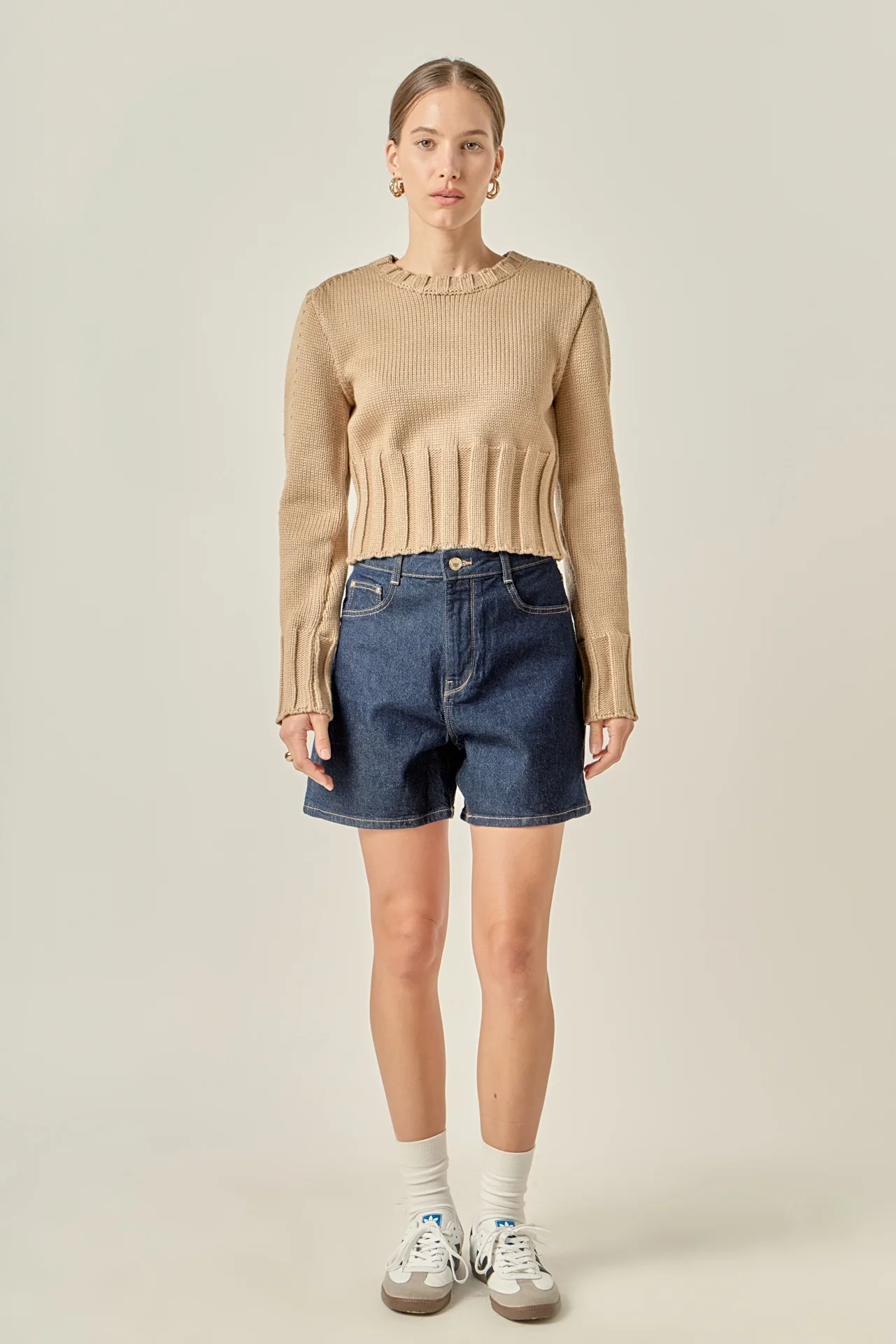 Open Back Cropped Sweater - Image 11