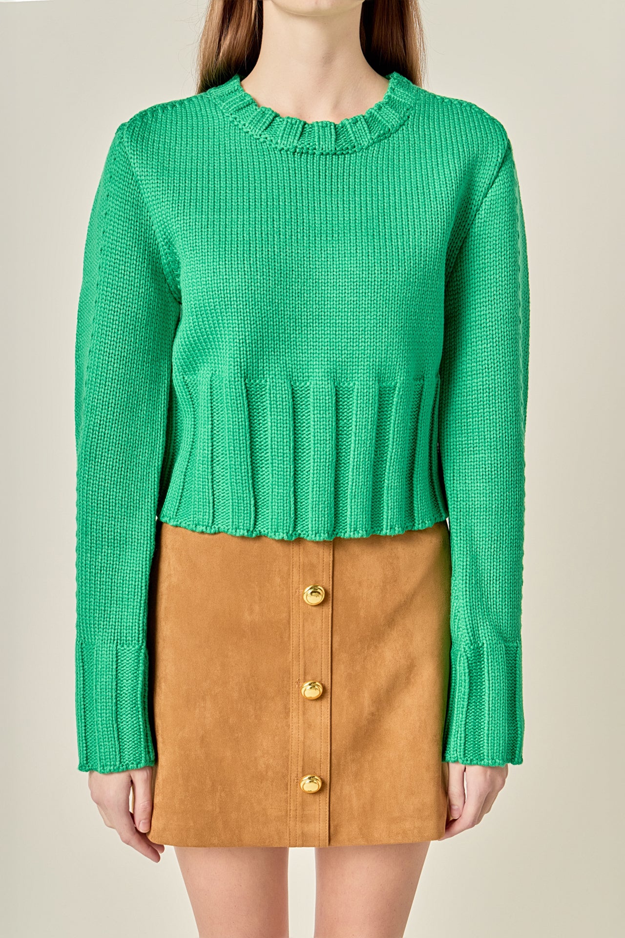 Open Back Cropped Sweater - Image 7