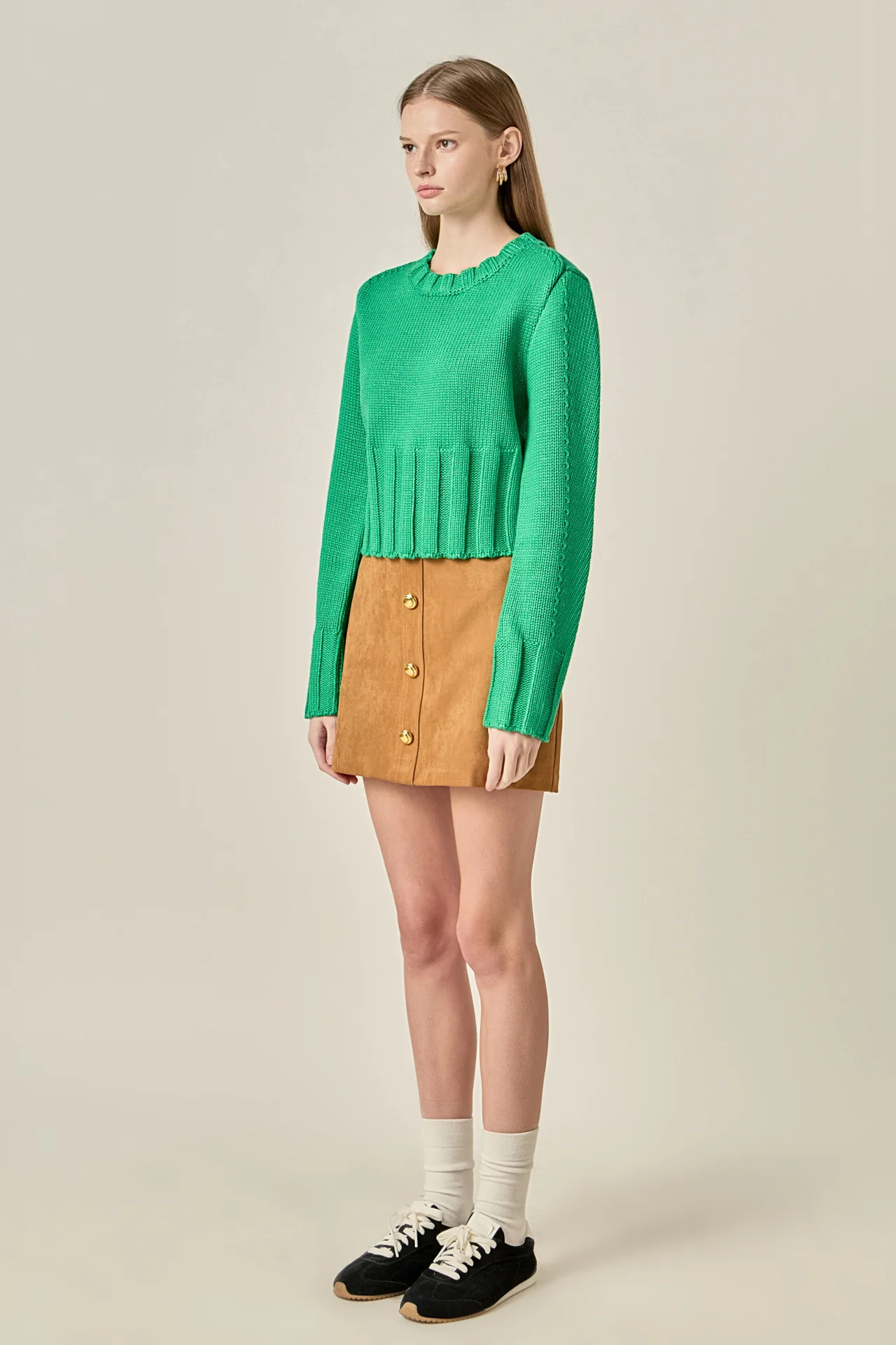 Open Back Cropped Sweater - Image 8