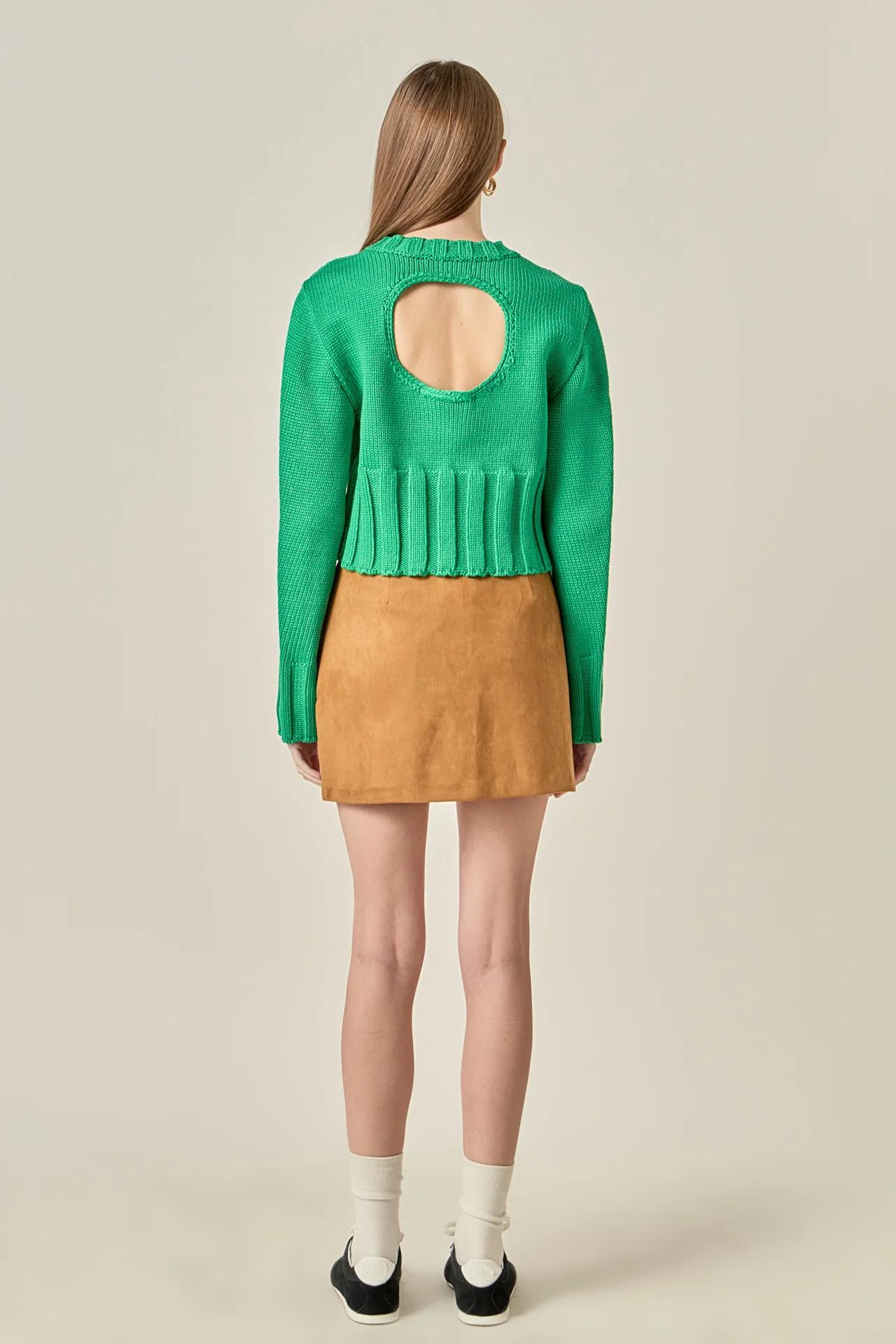 Open Back Cropped Sweater - Image 9