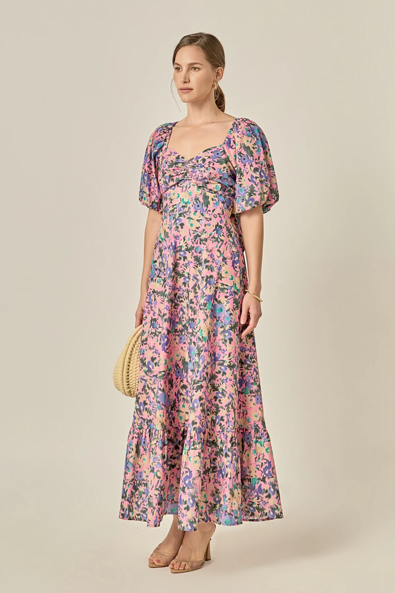 Open Back Tie Maxi Dress - Image 4