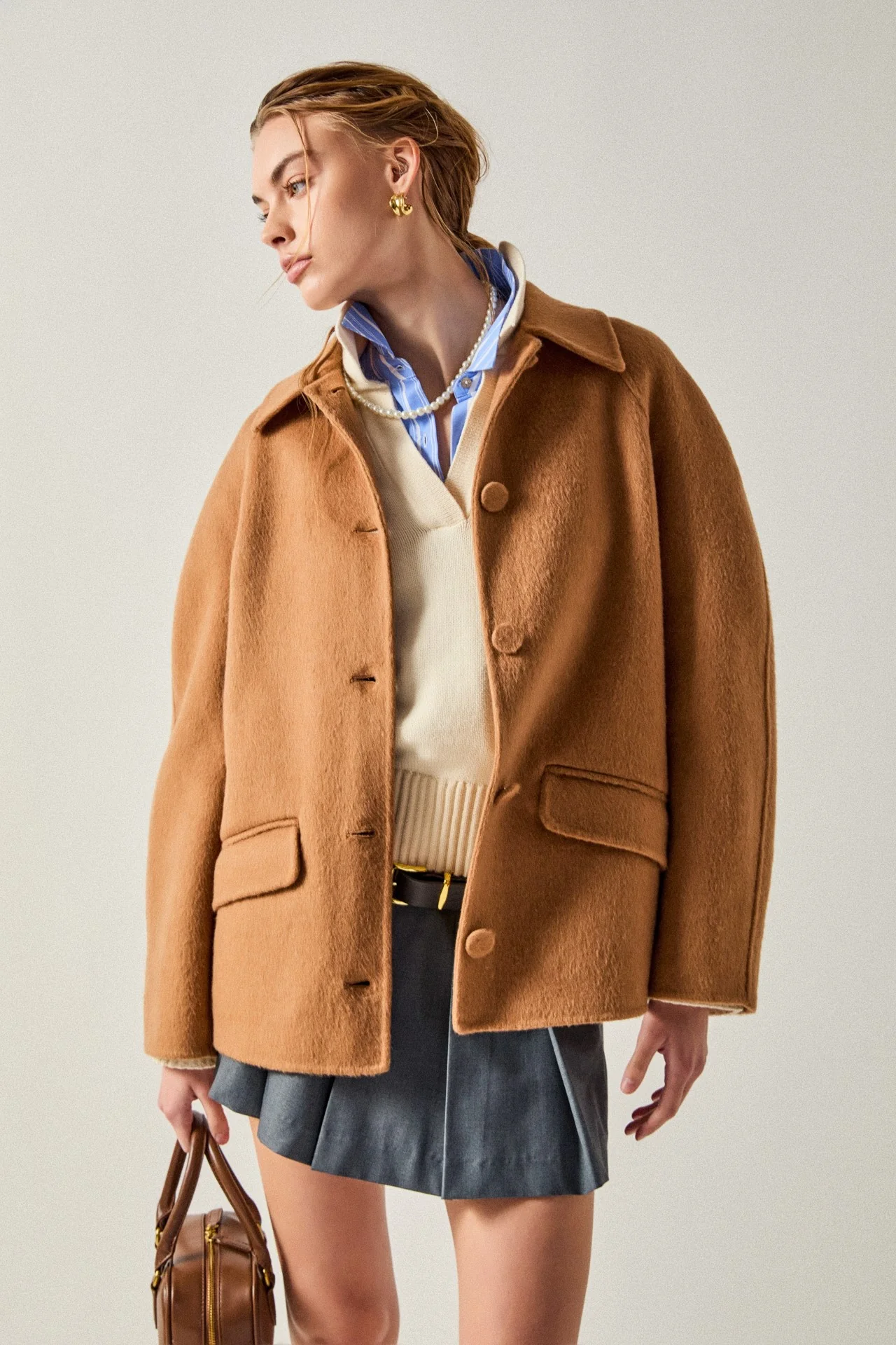 Oversized Wool Coat - Image 6