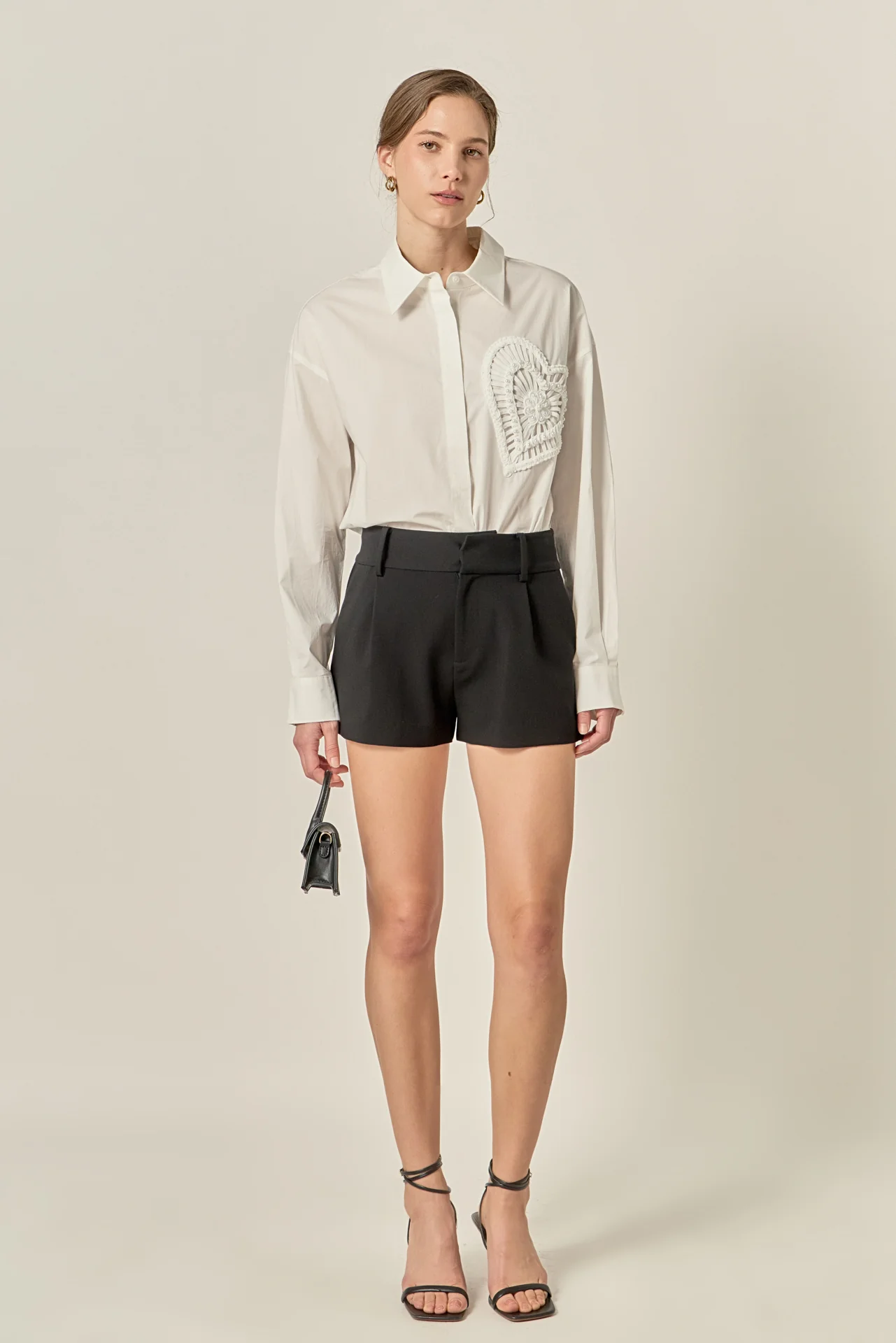 Pearl Heart Button Up Shirt - Image 7