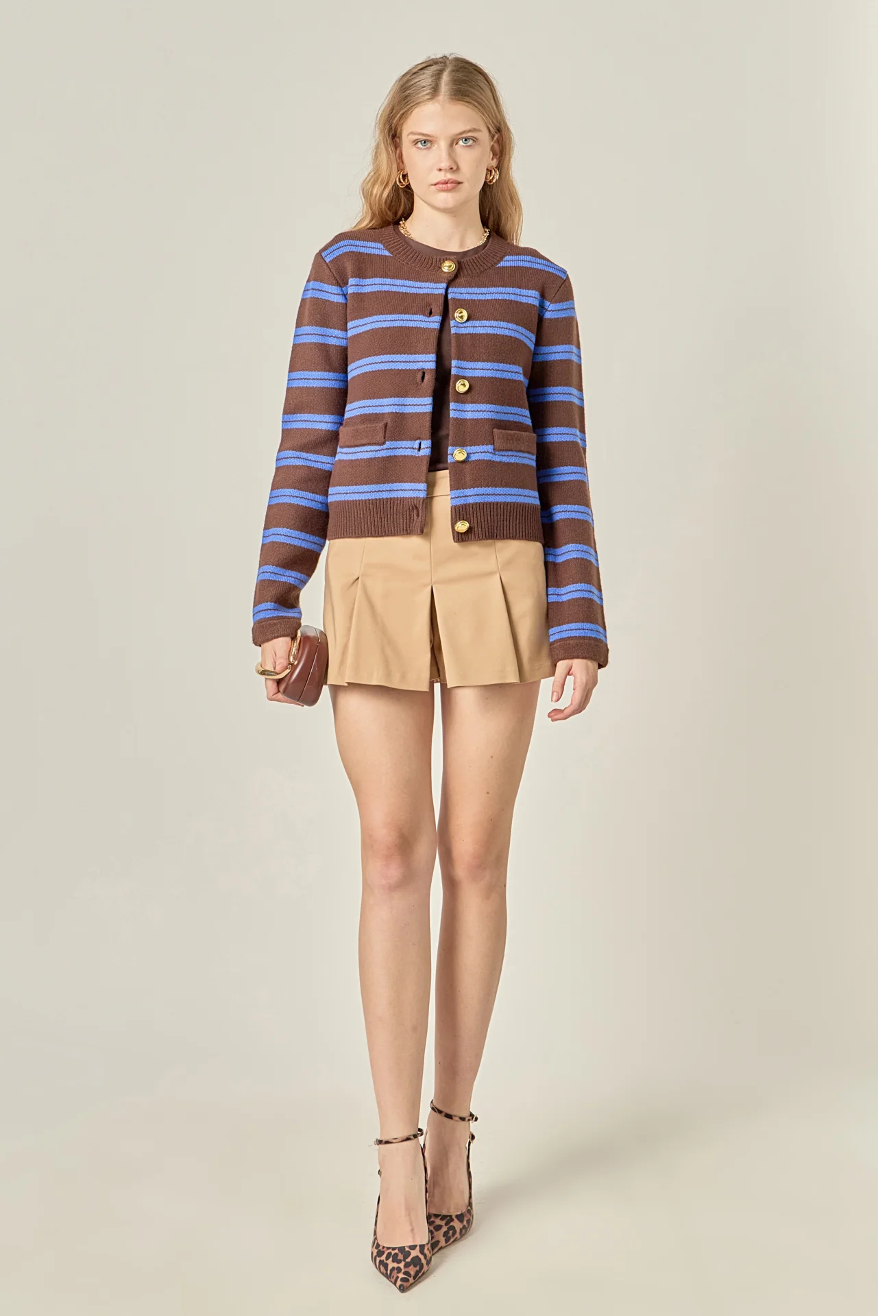 Pleated Mini Skort - Image 3