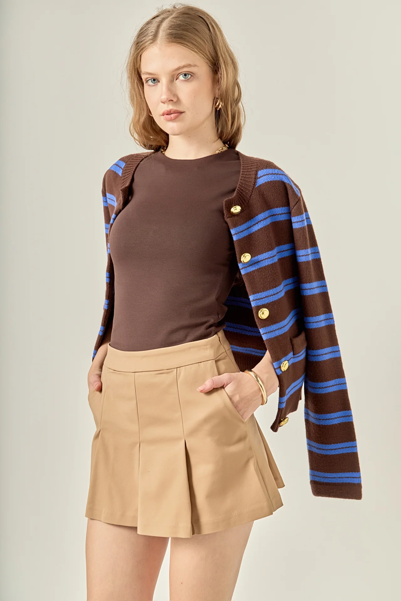 Pleated Mini Skort - Image 6