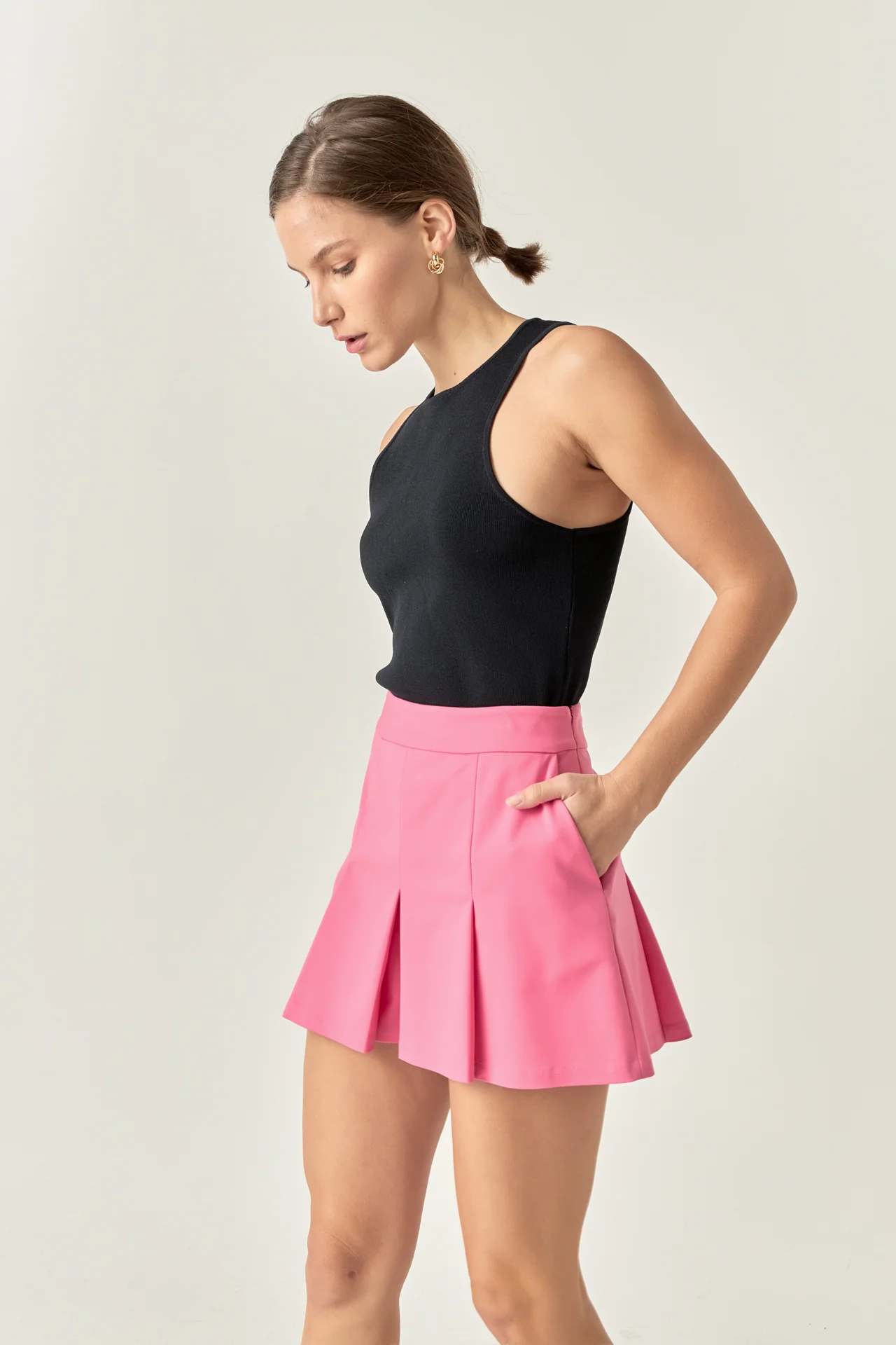 Pleated Mini Skort - Image 13