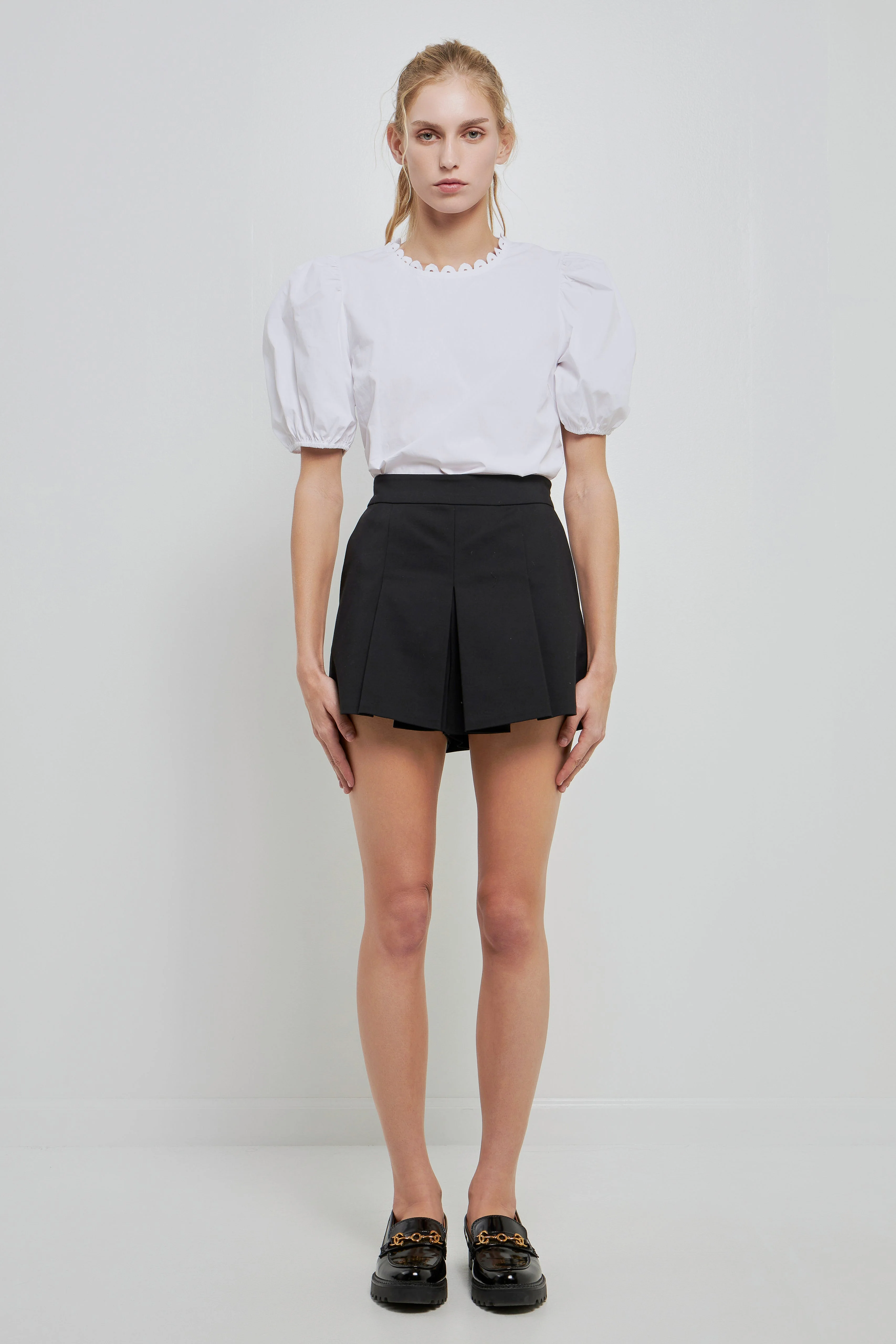 Pleated Mini Skort - Image 24