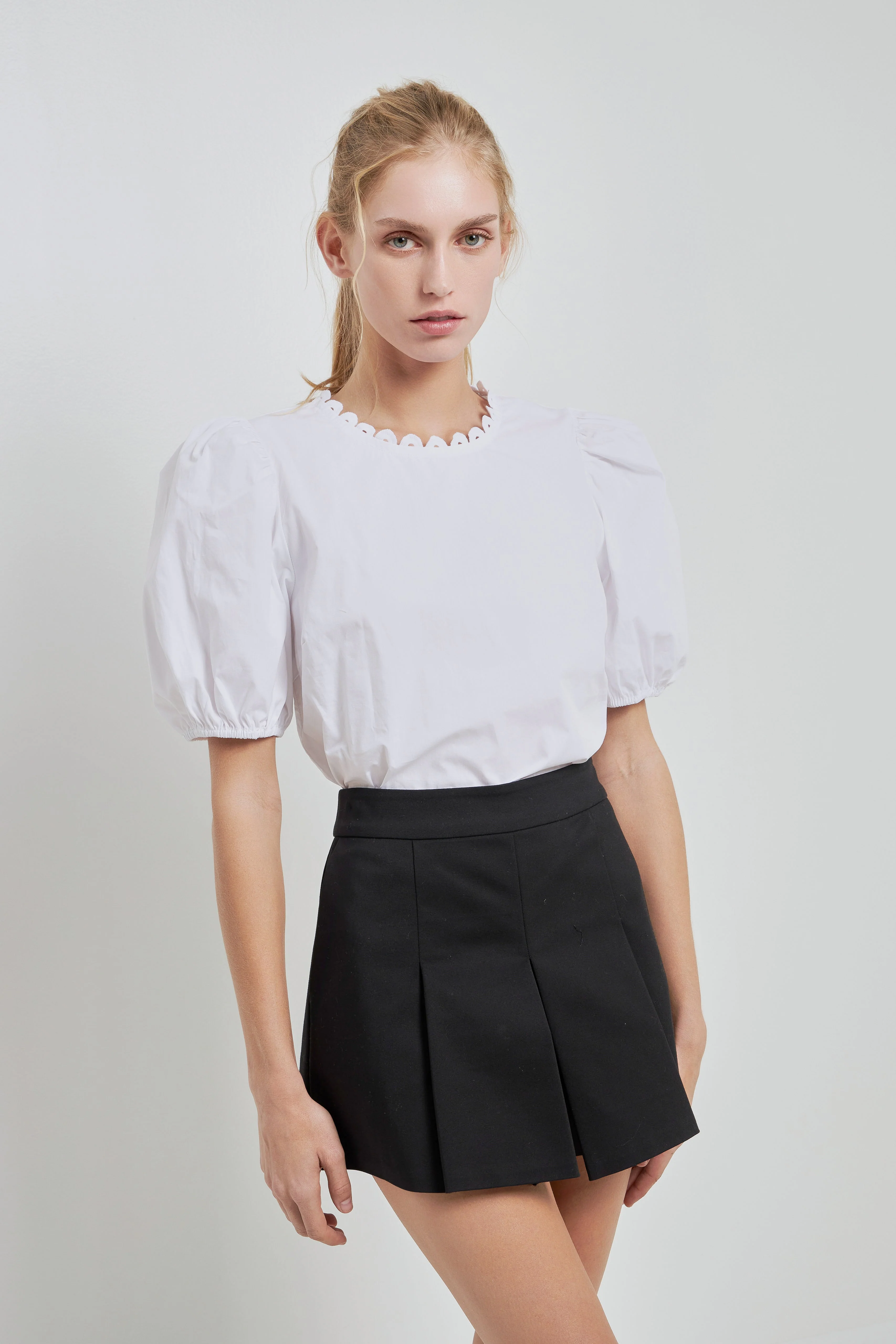 Pleated Mini Skort - Image 28