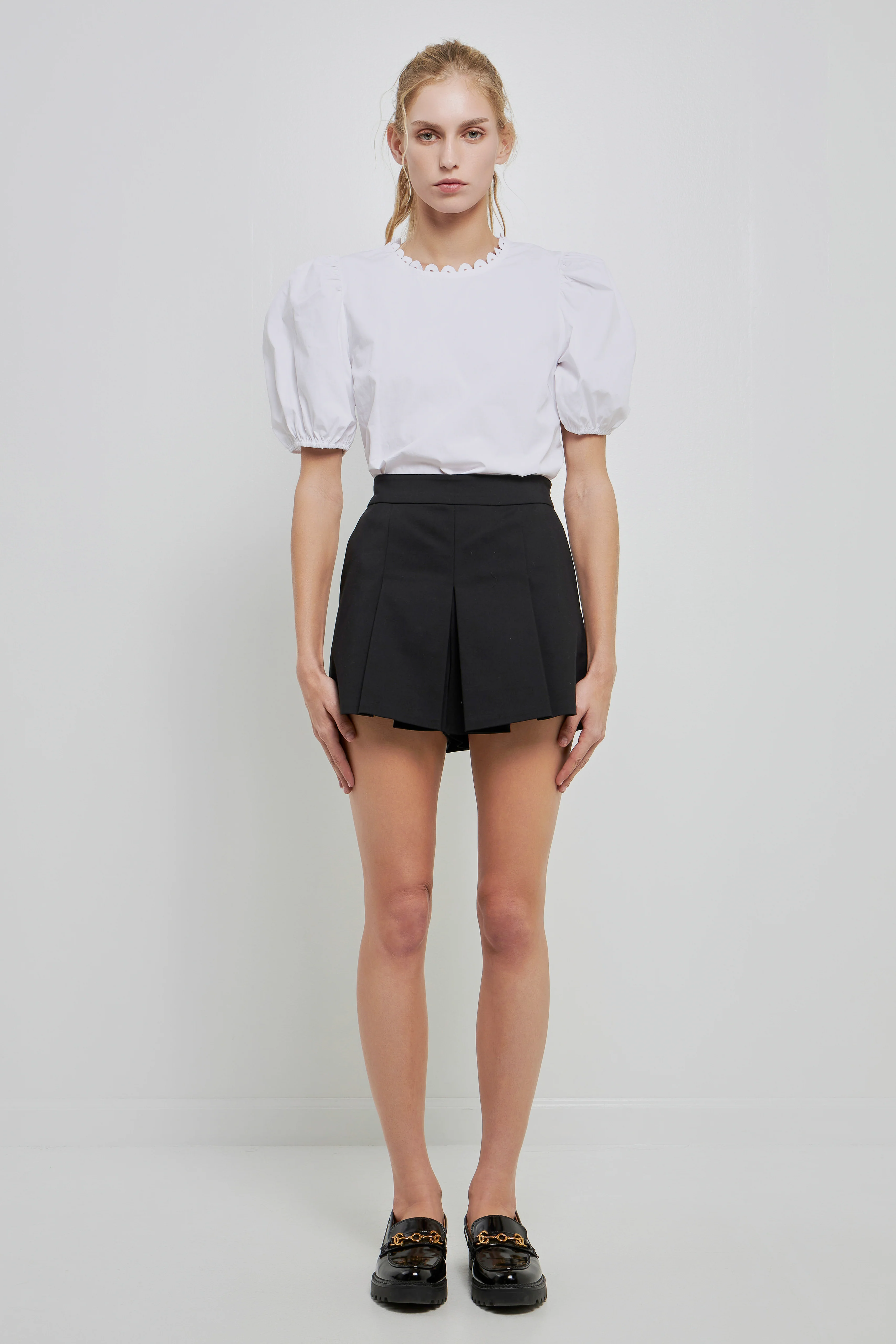 Pleated Mini Skort - Image 34