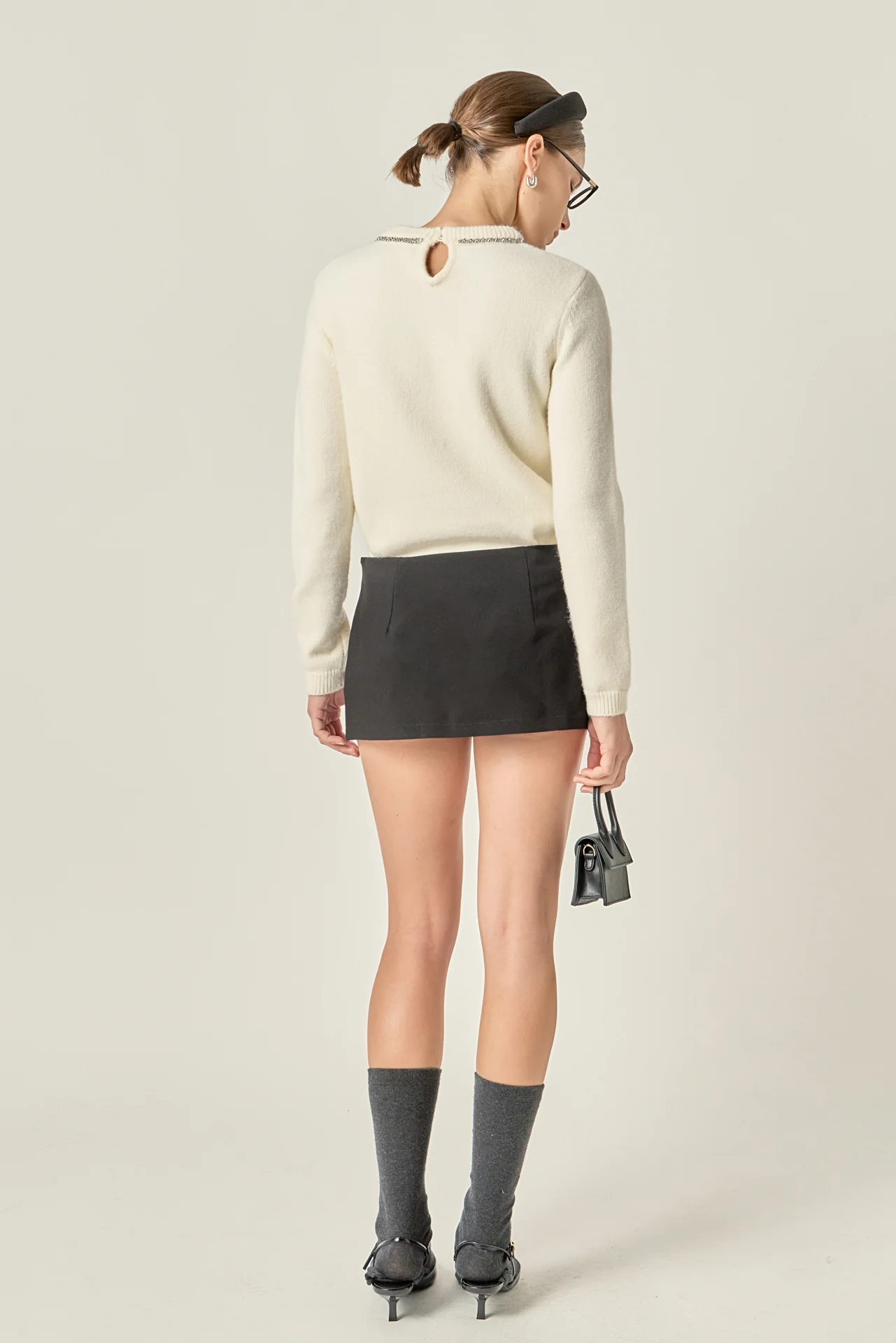 Rhinestone Bow Knit - Image 23