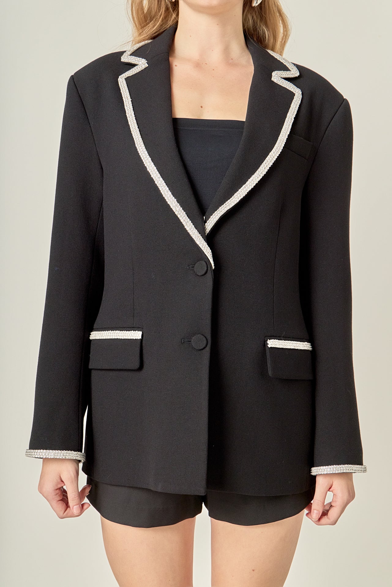Rhinestone Trimmed Jacket - Image 2