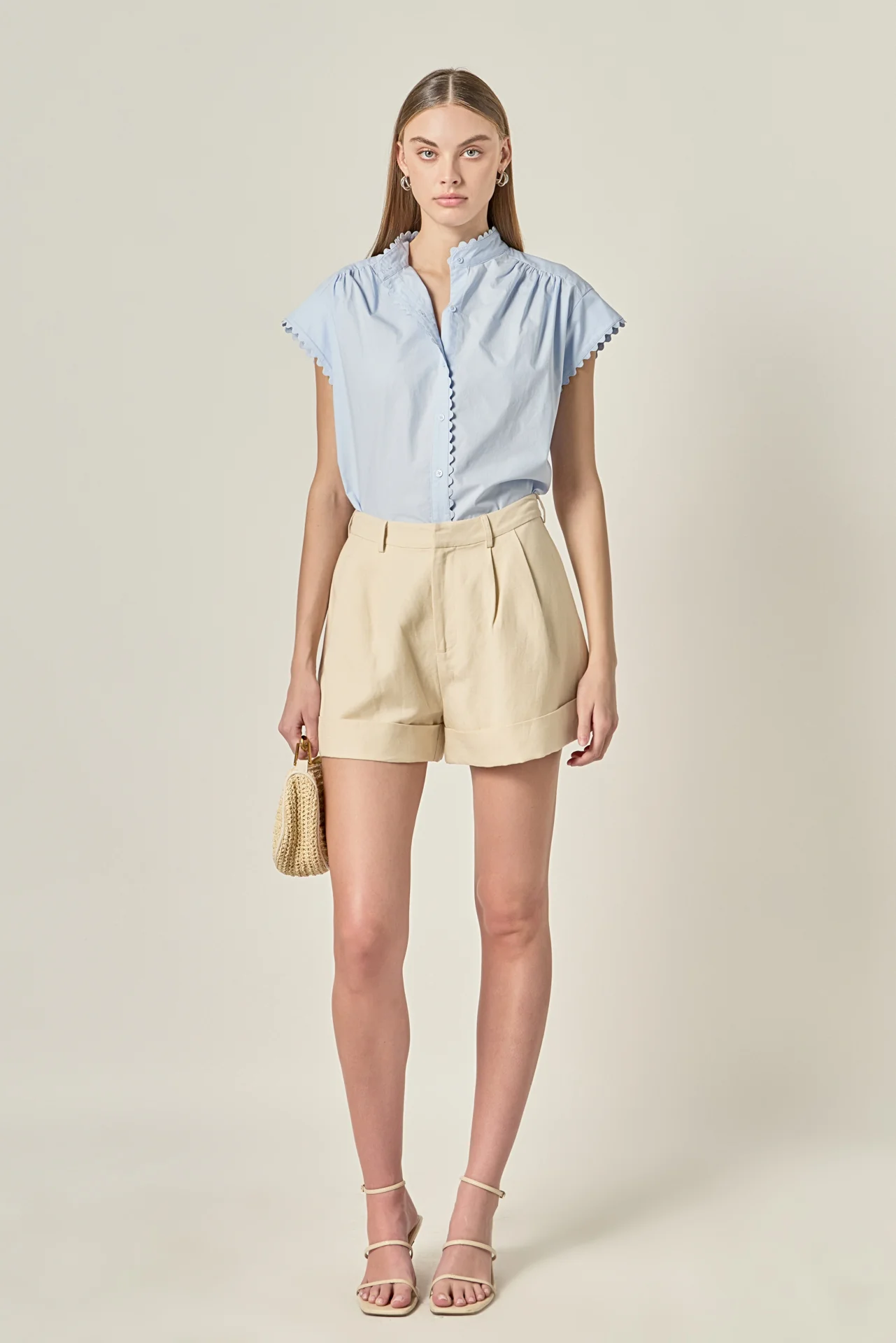 Scallop Trim Ric Rac Short Sleeve Shirt - Image 7