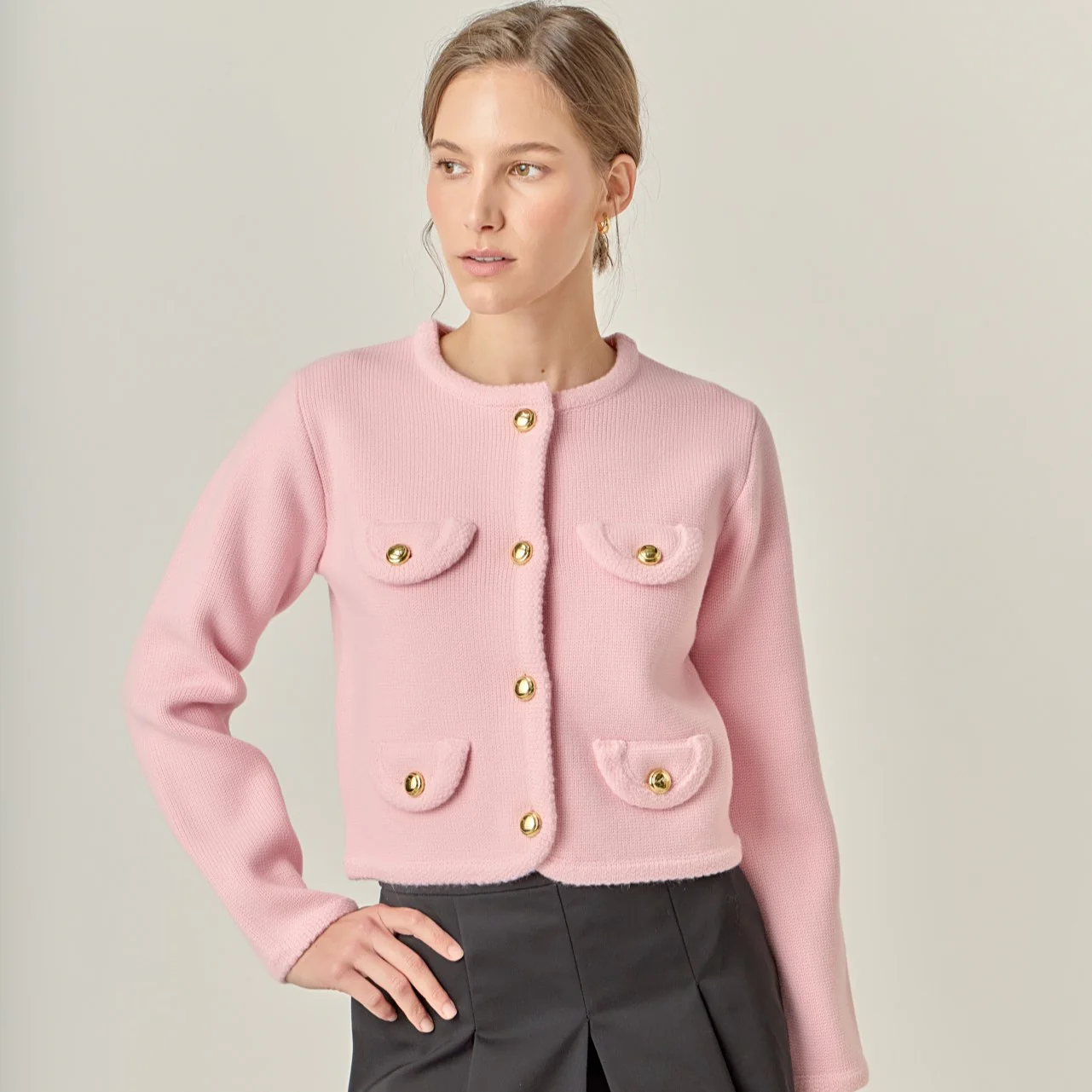 Round Hem Cardigan - Image 11