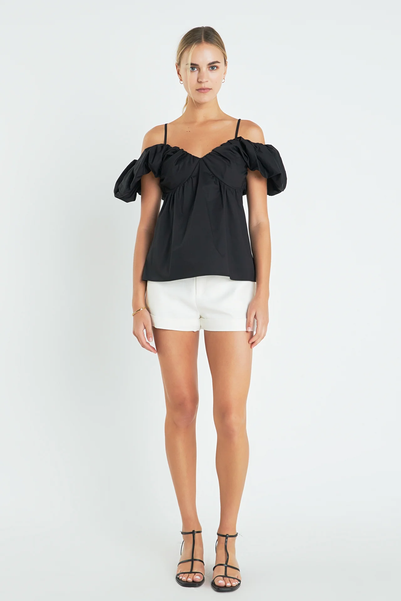Ruched Sleeve Top