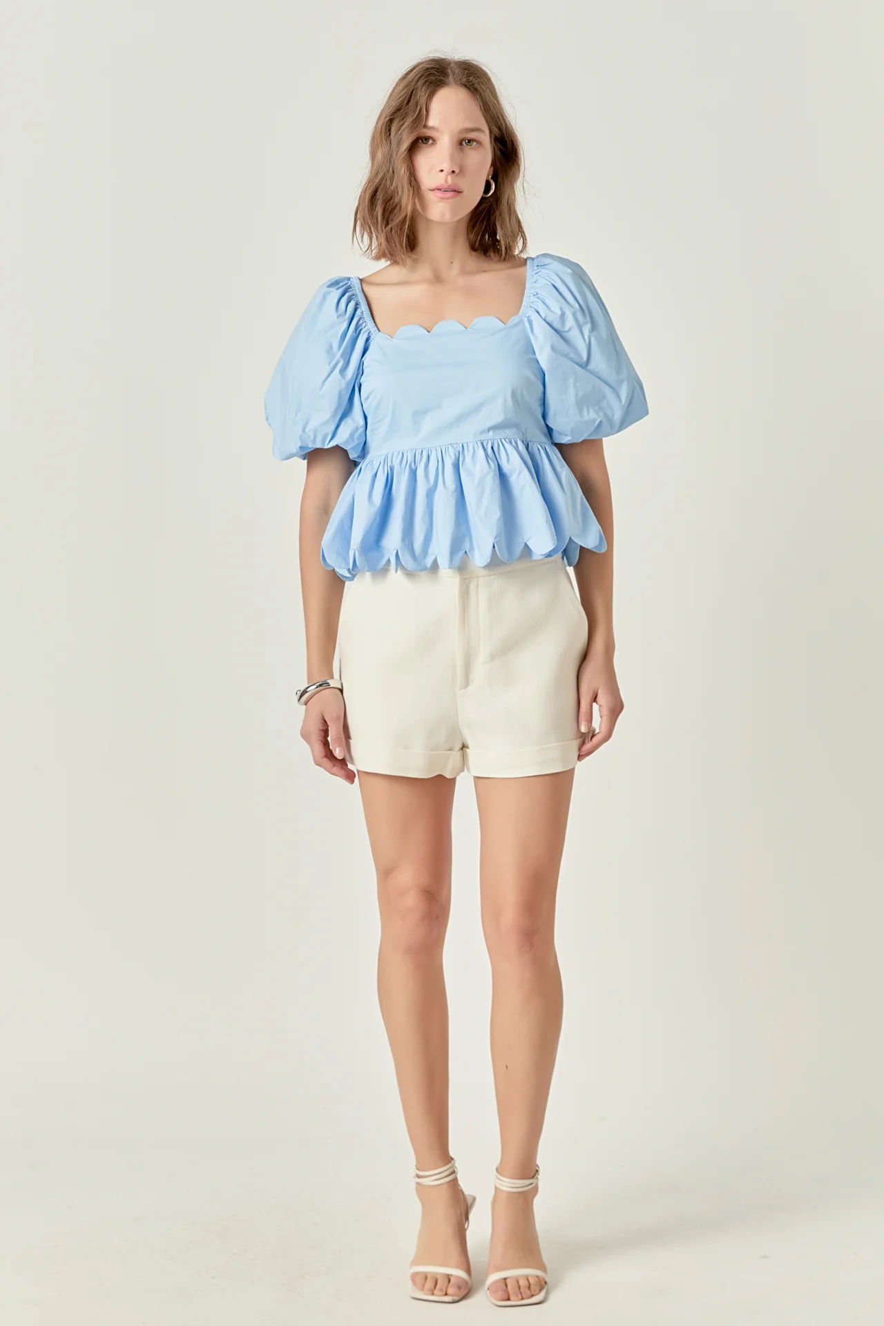 Scalloped Detail Top