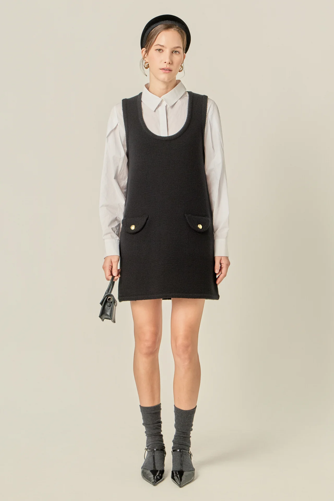 Sleeveless Knit Mini Dress