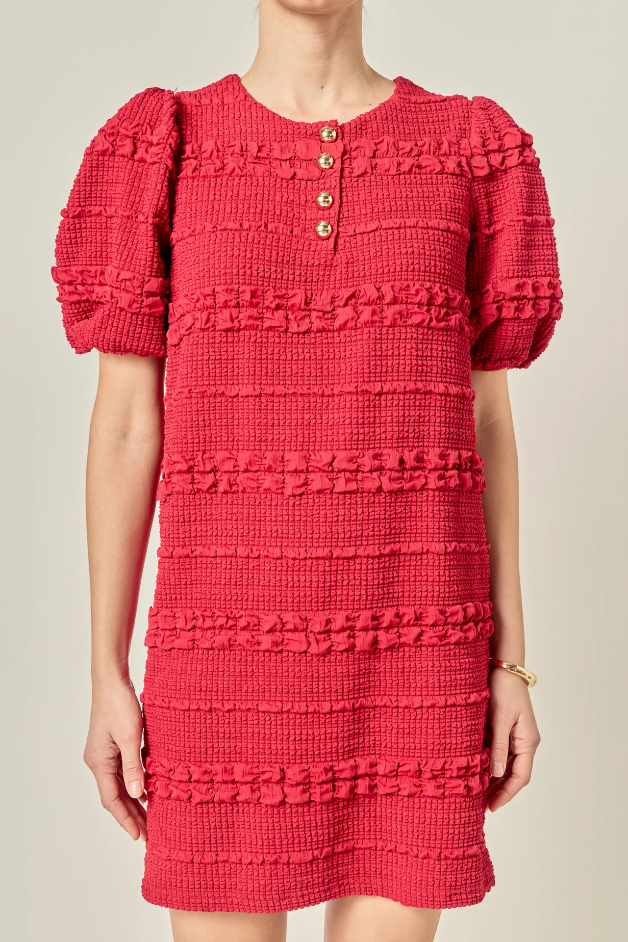 Smocked Mini Dress - Image 2