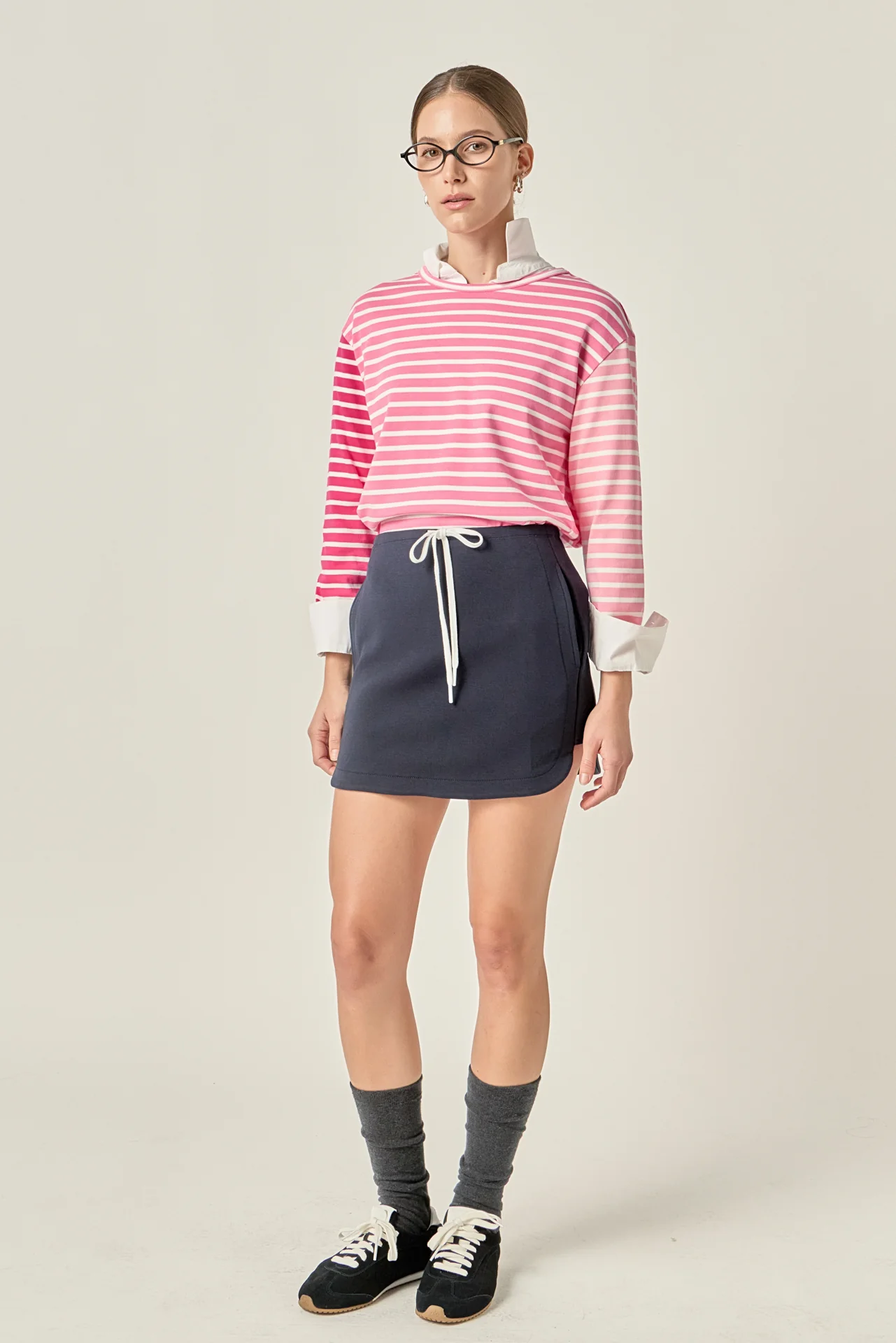 Stripe Colorblock Long Sleeve Tee - Image 6