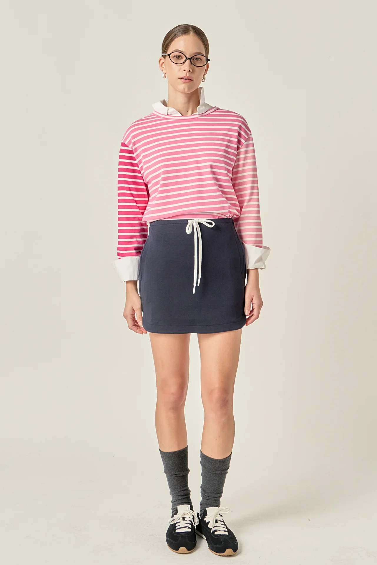 Stripe Colorblock Long Sleeve Tee - Image 8