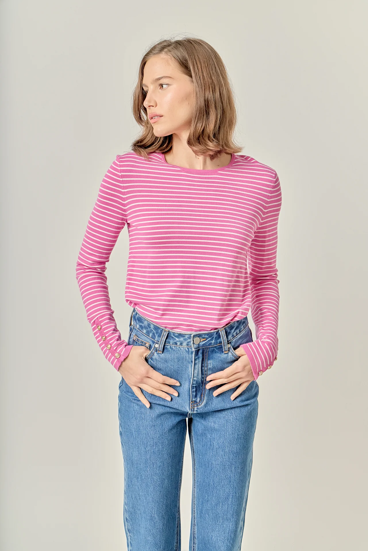 Striped Knit Sweater - Image 10
