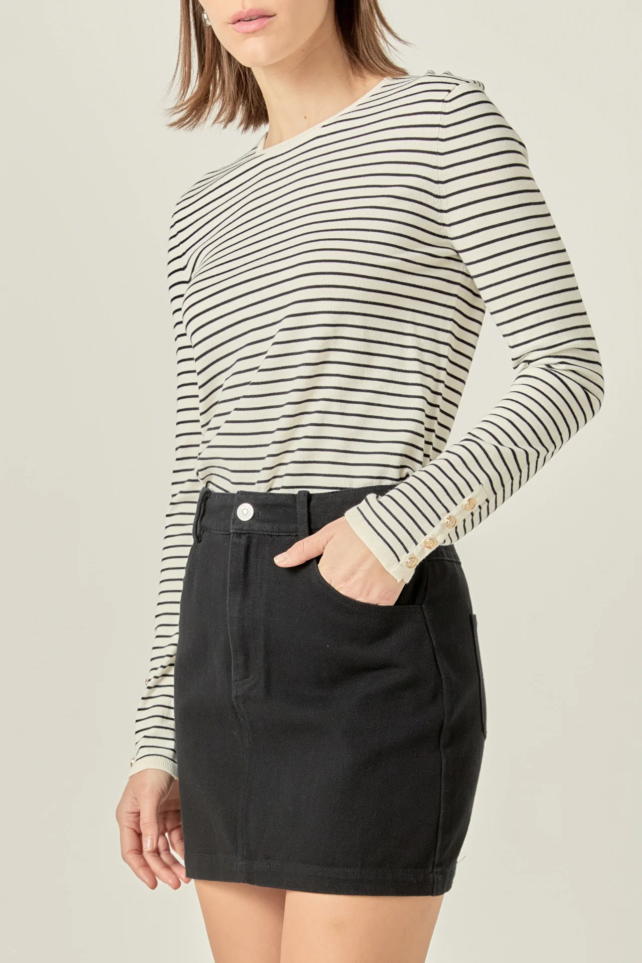 Striped Knit Sweater - Image 2