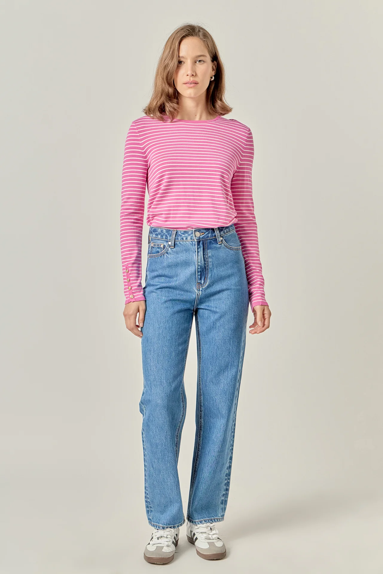Striped Knit Sweater - Image 6