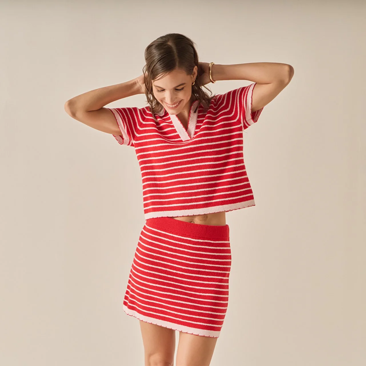 The Lila Scallop Knit Skirt - Image 7
