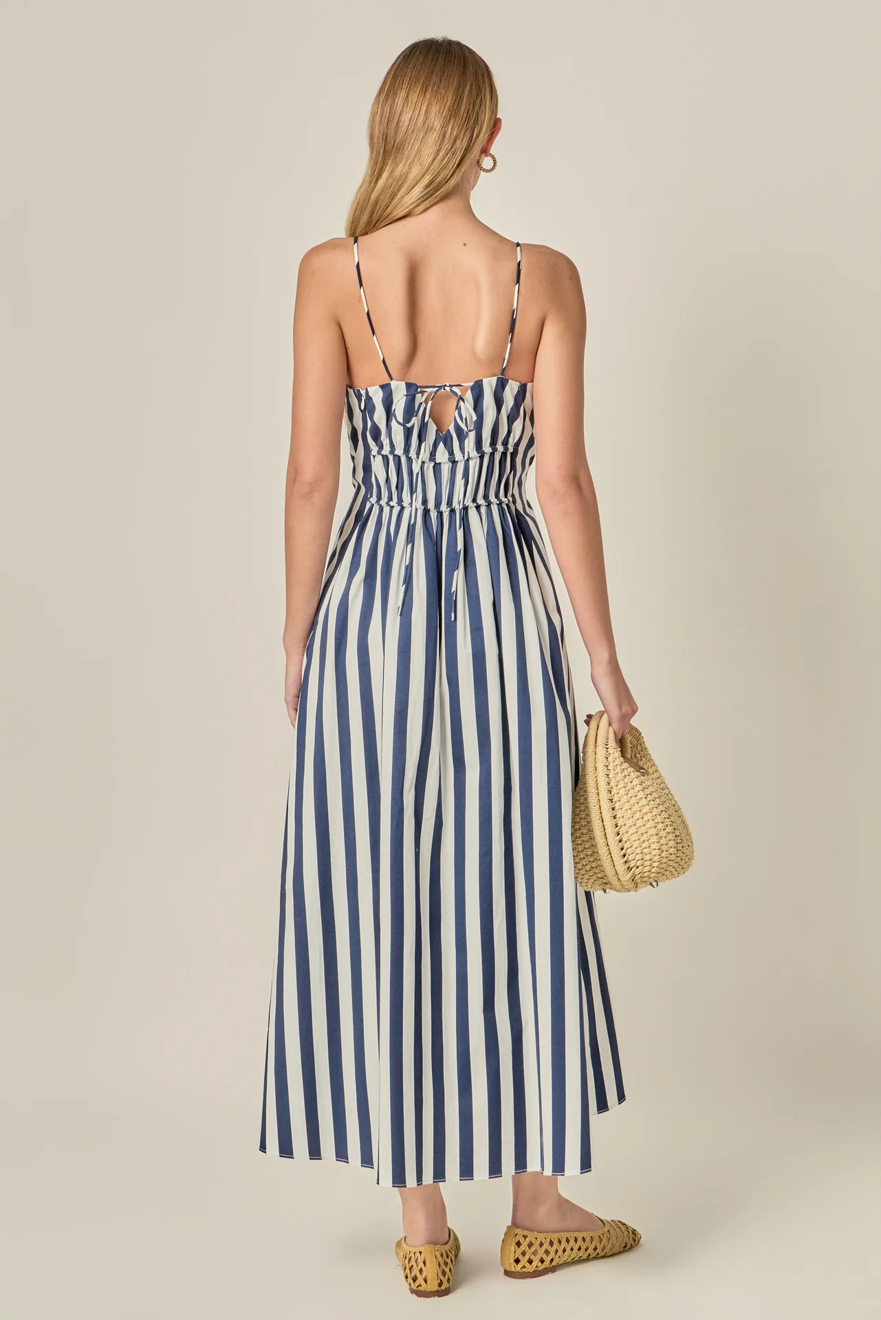 Stripe Sleeveless Maxi Dress - Image 4