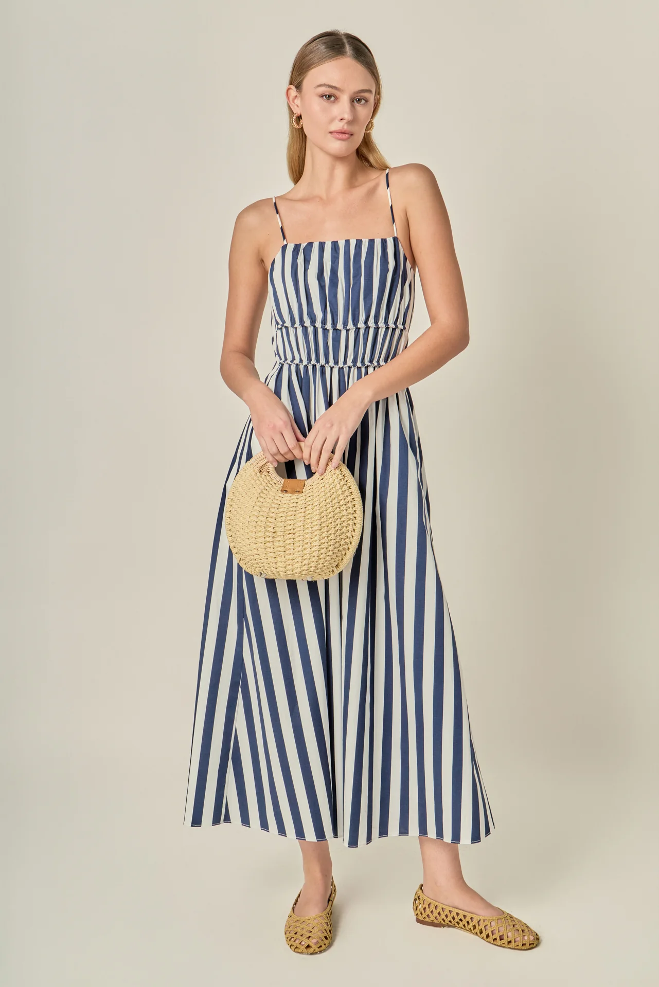 Stripe Sleeveless Maxi Dress - Image 5