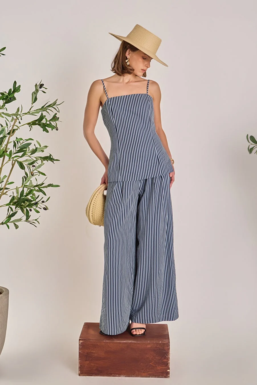 Striped Wide Leg Pant - Image 5