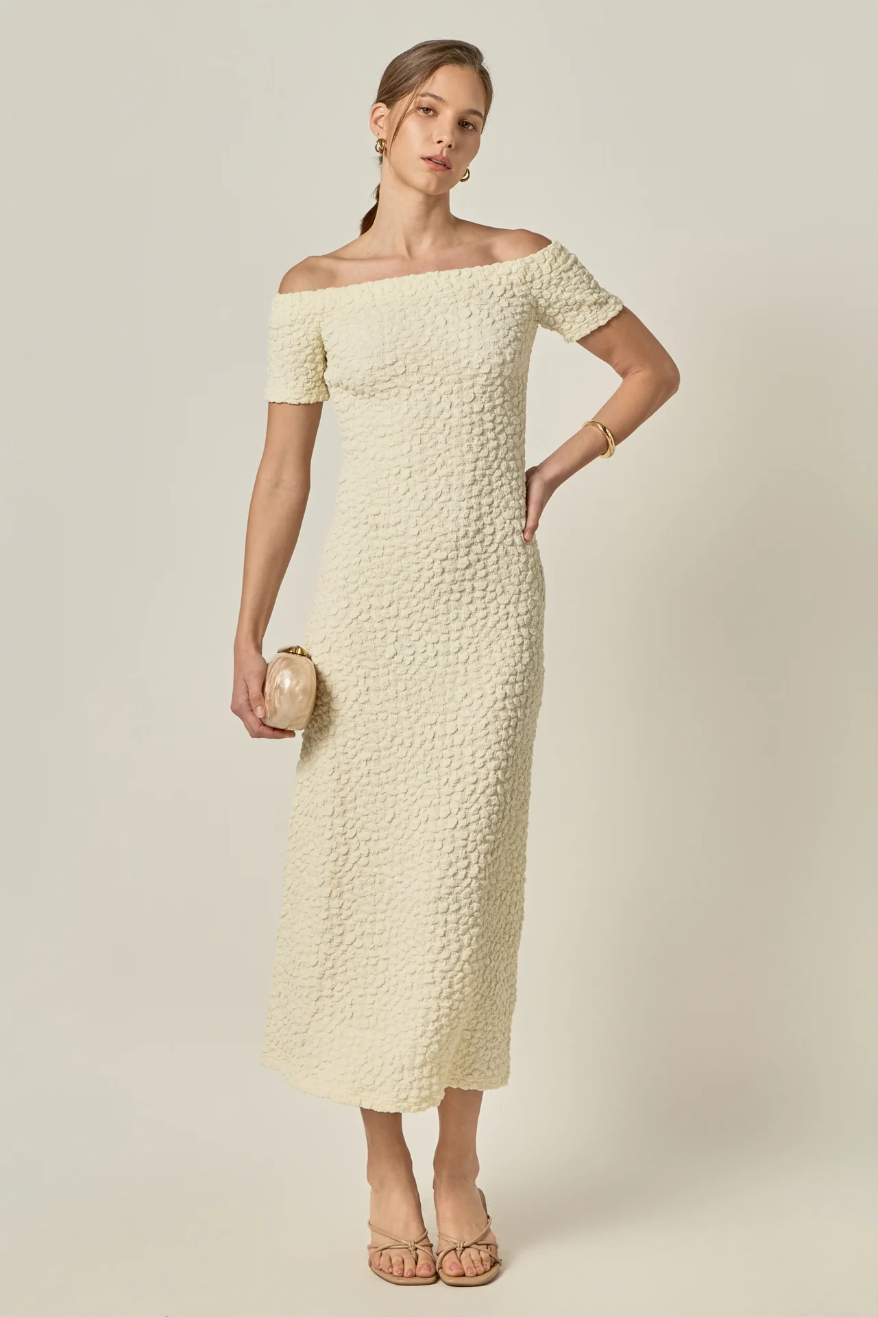 Textured Midi Dress - Image 13