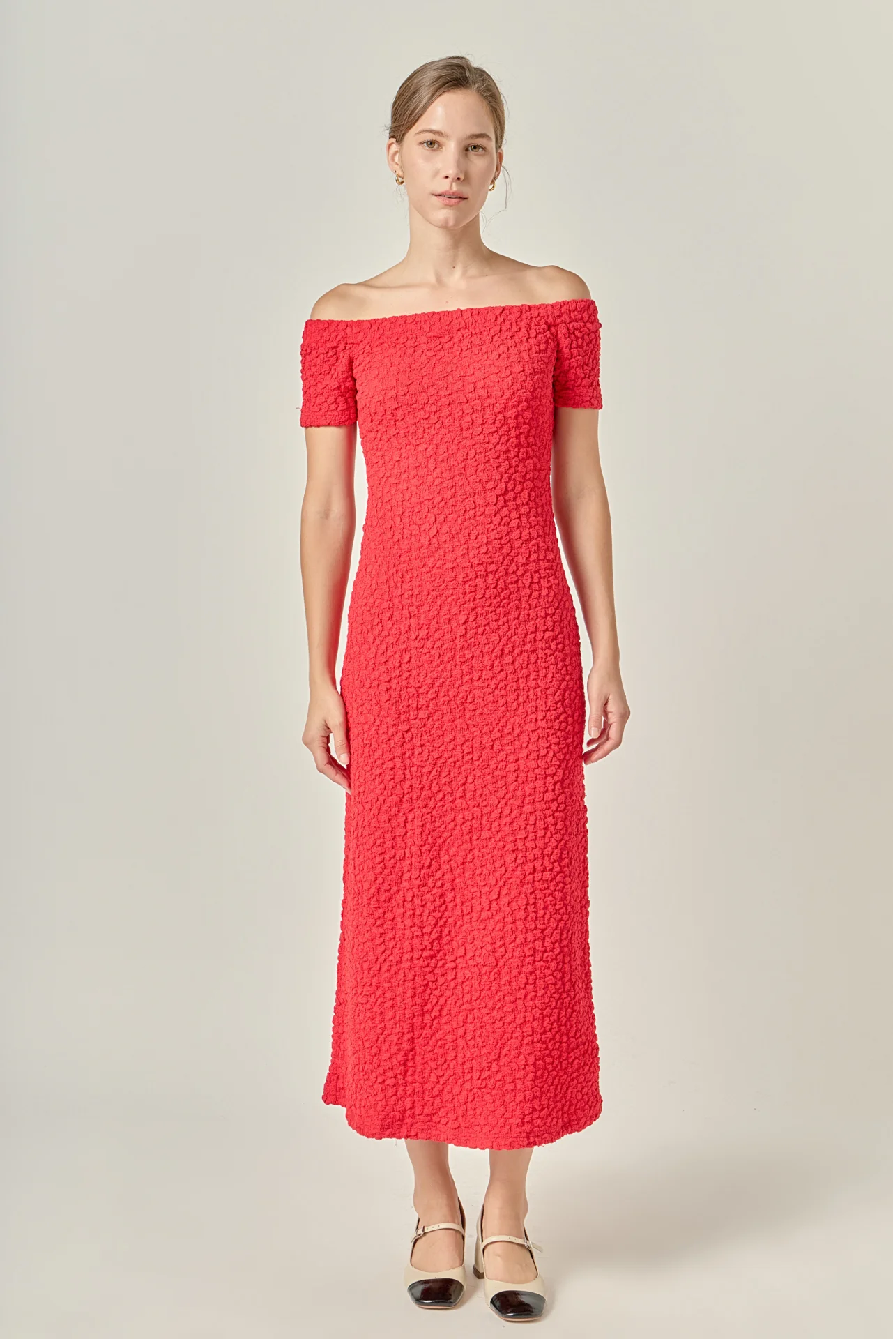 Textured Midi Dress - Image 15