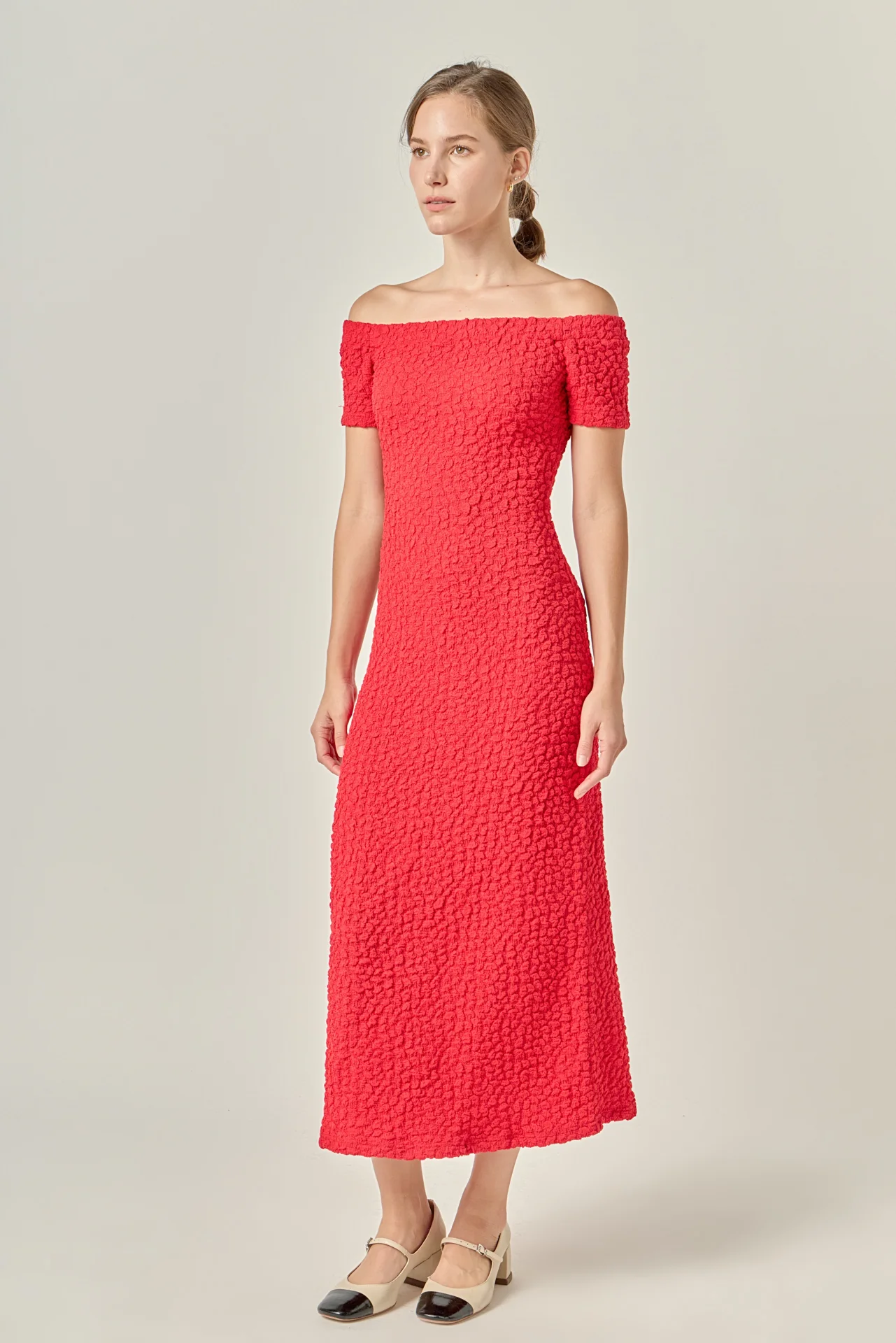 Textured Midi Dress - Image 17