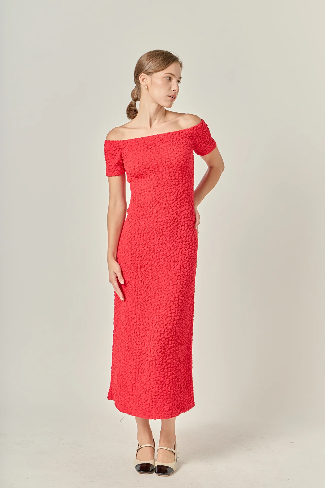 Textured Midi Dress - Image 18