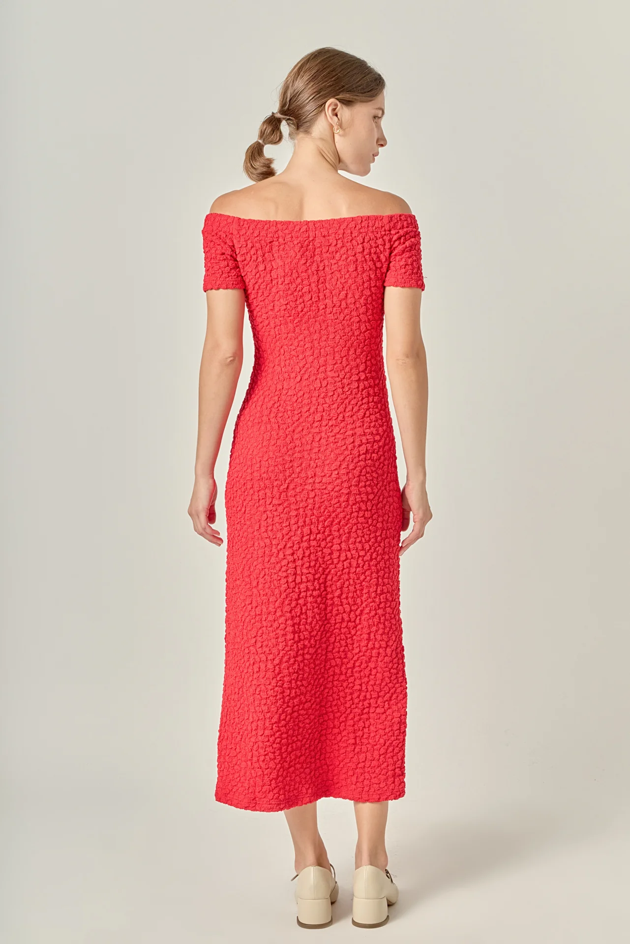 Textured Midi Dress - Image 19